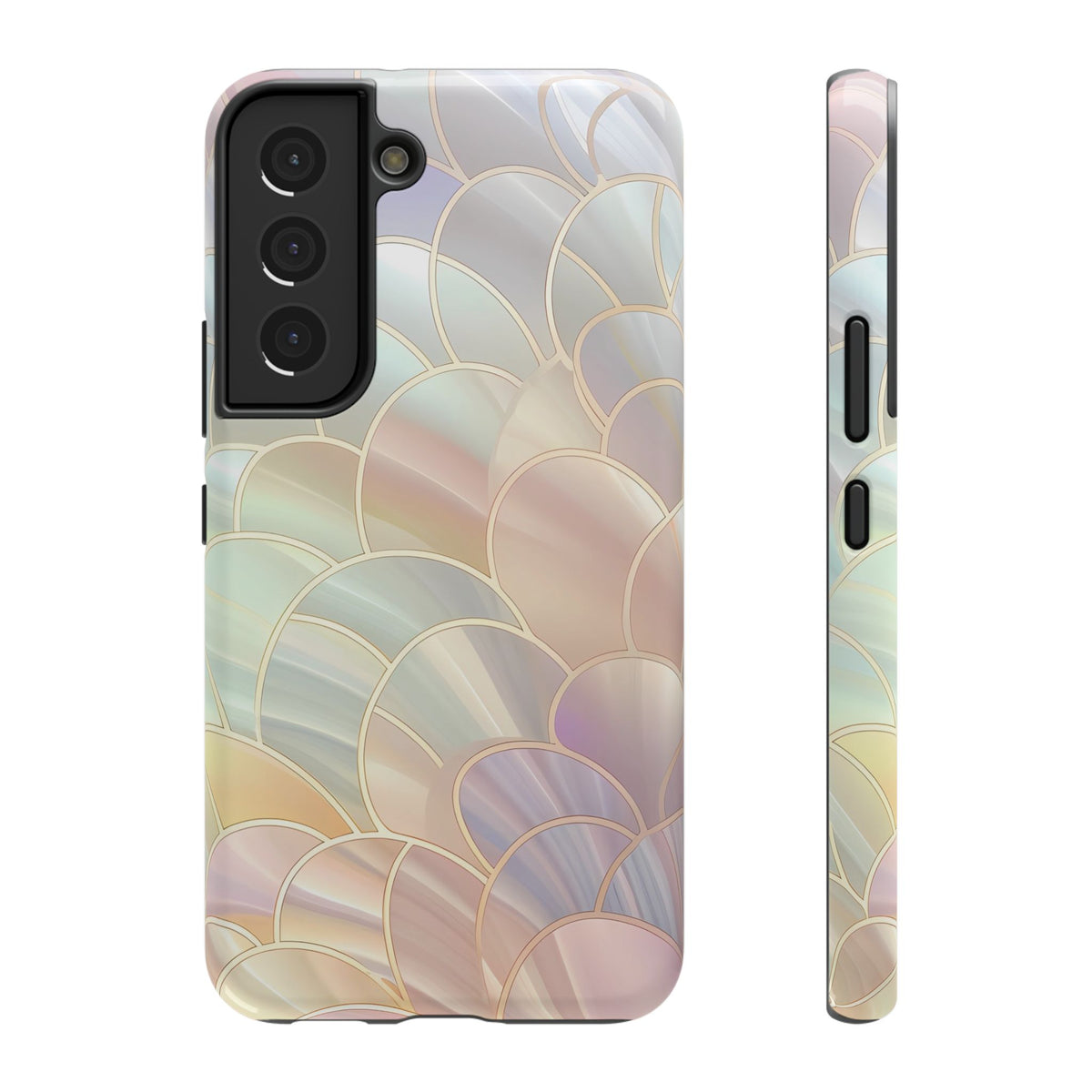 Pearl Scale protective phone case for Samsung Galaxy S22, glossy finish