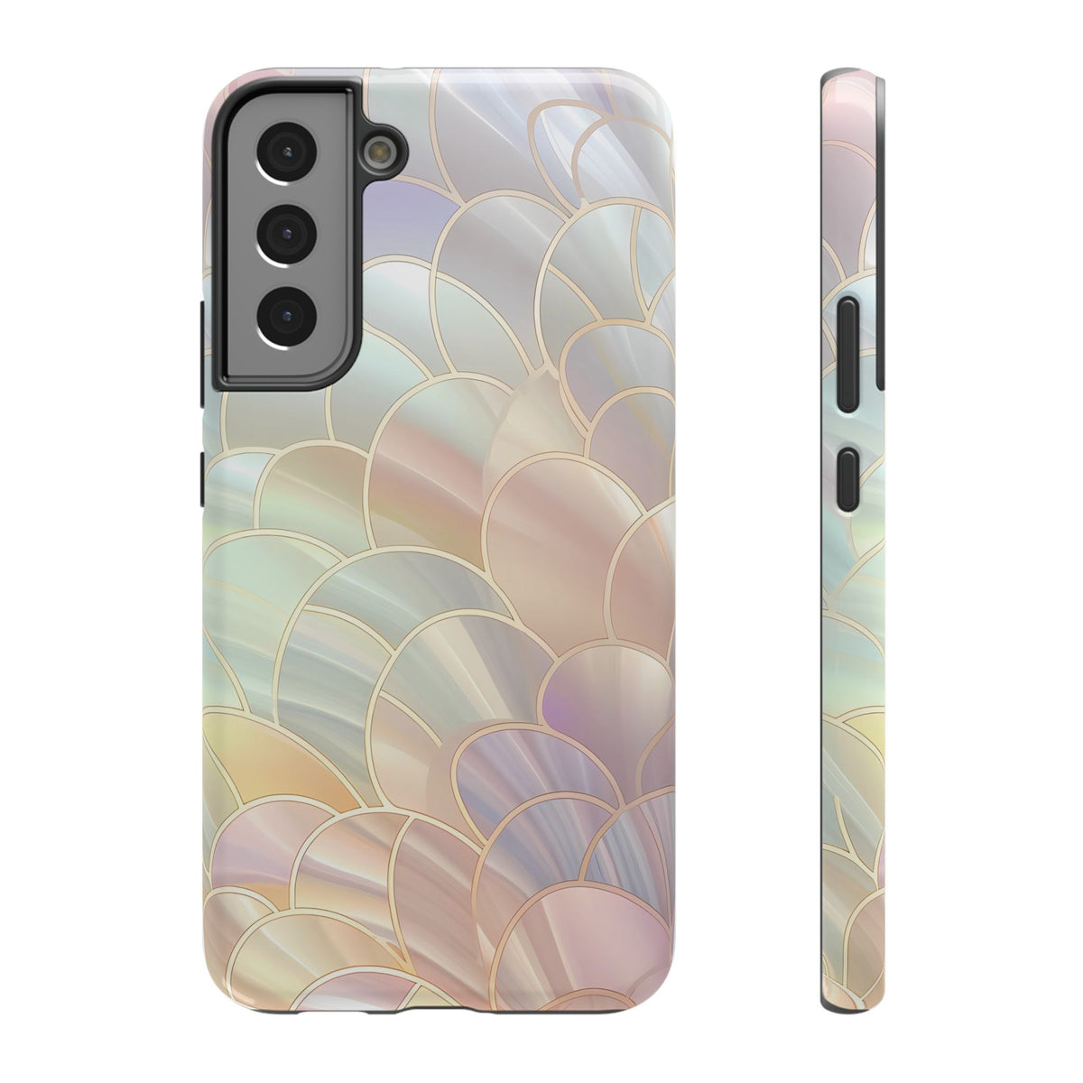 Pearl Scale protective phone case for Samsung Galaxy S22 Plus, glossy finish