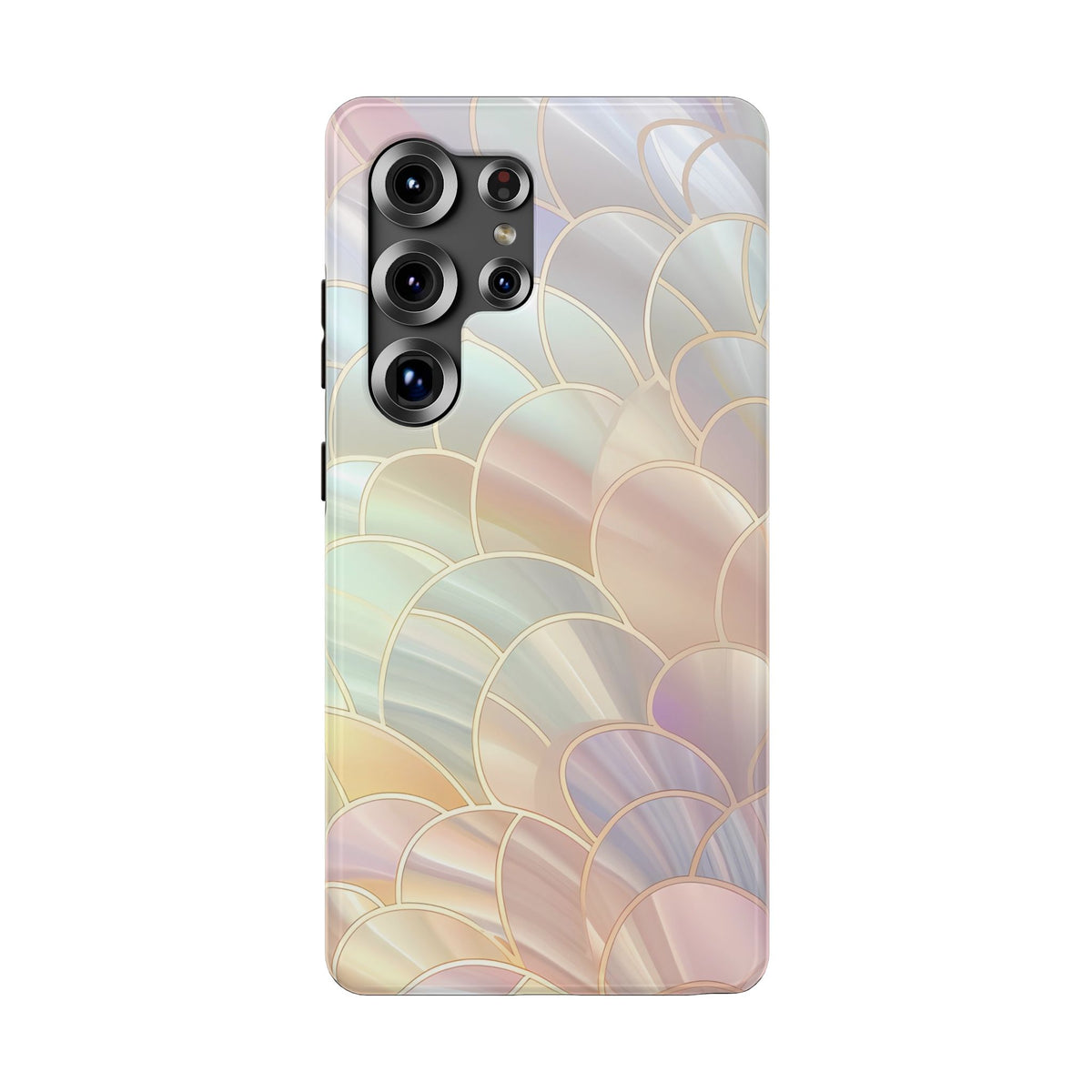 Pearl Scale protective phone case for Samsung Galaxy S25 Ultra, glossy finish