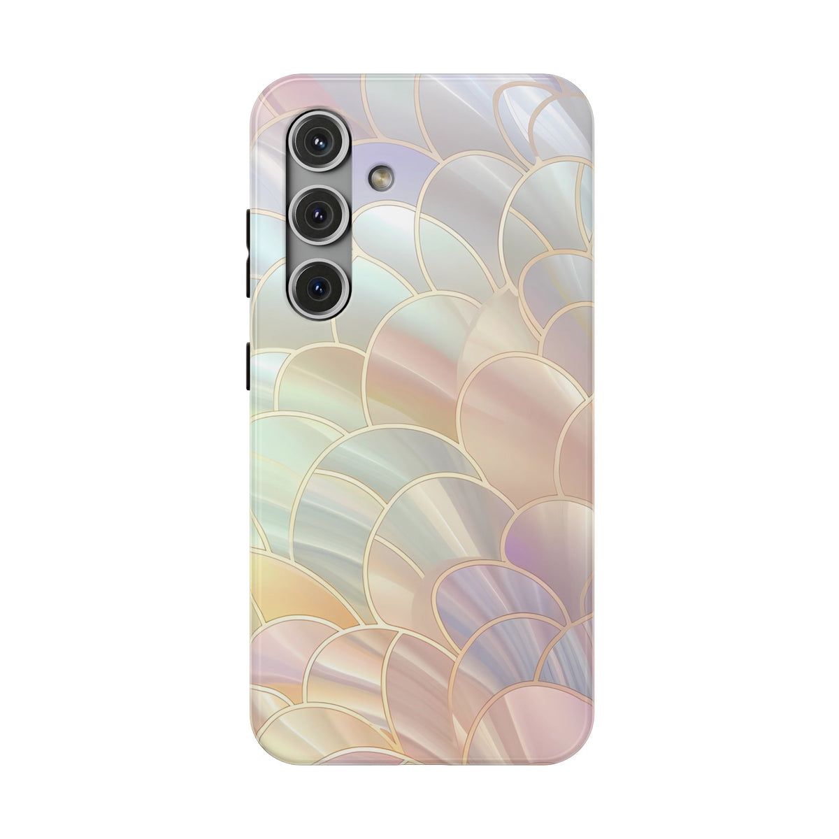 Pearl Scale protective phone case for Samsung Galaxy S24, glossy finish