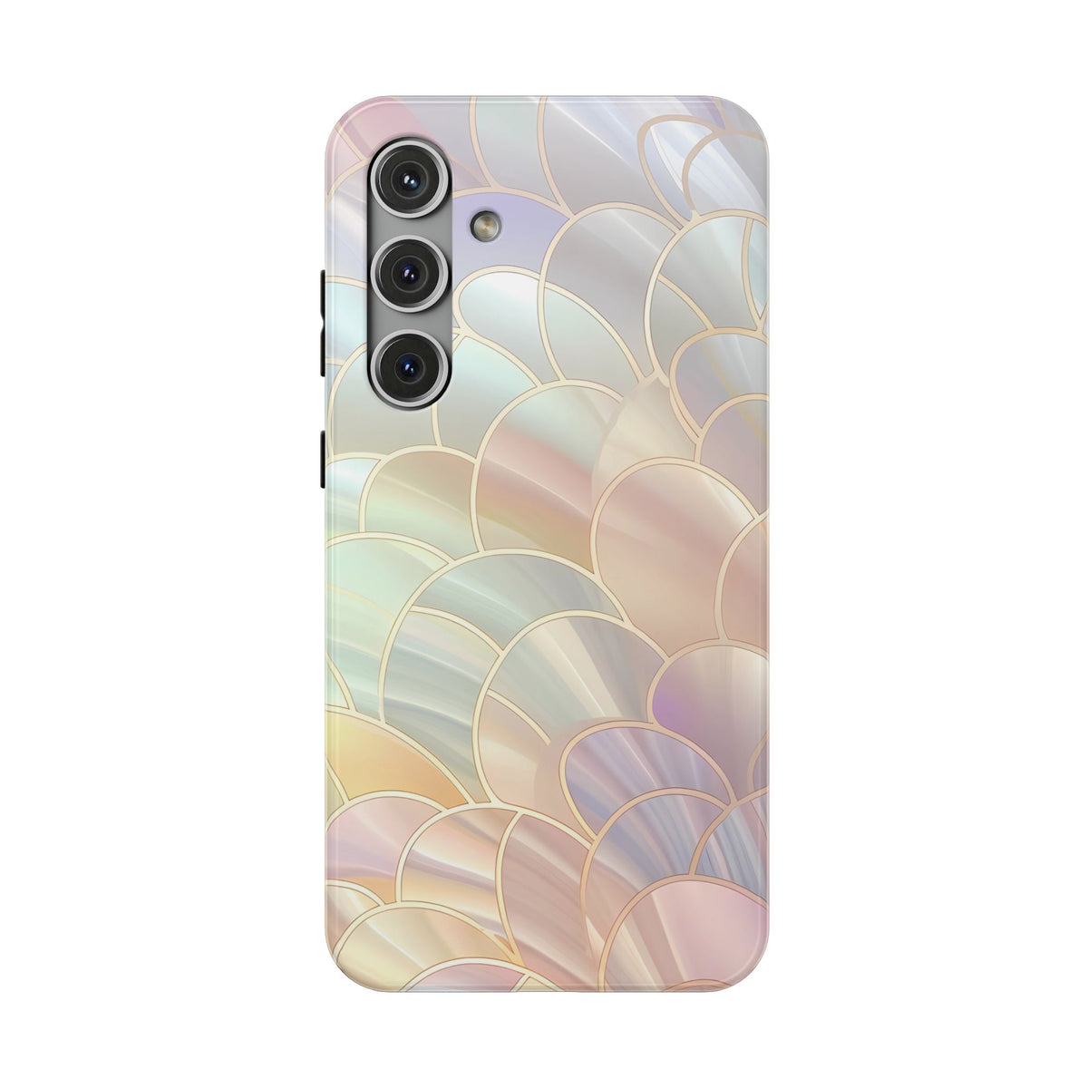 Pearl Scale protective phone case for Samsung Galaxy S24 Plus, glossy finish