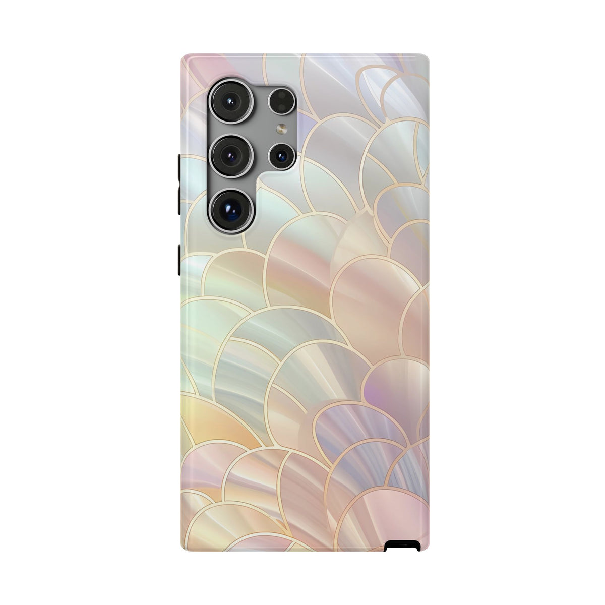 Pearl Scale protective phone case for Samsung Galaxy S24 Ultra, glossy finish