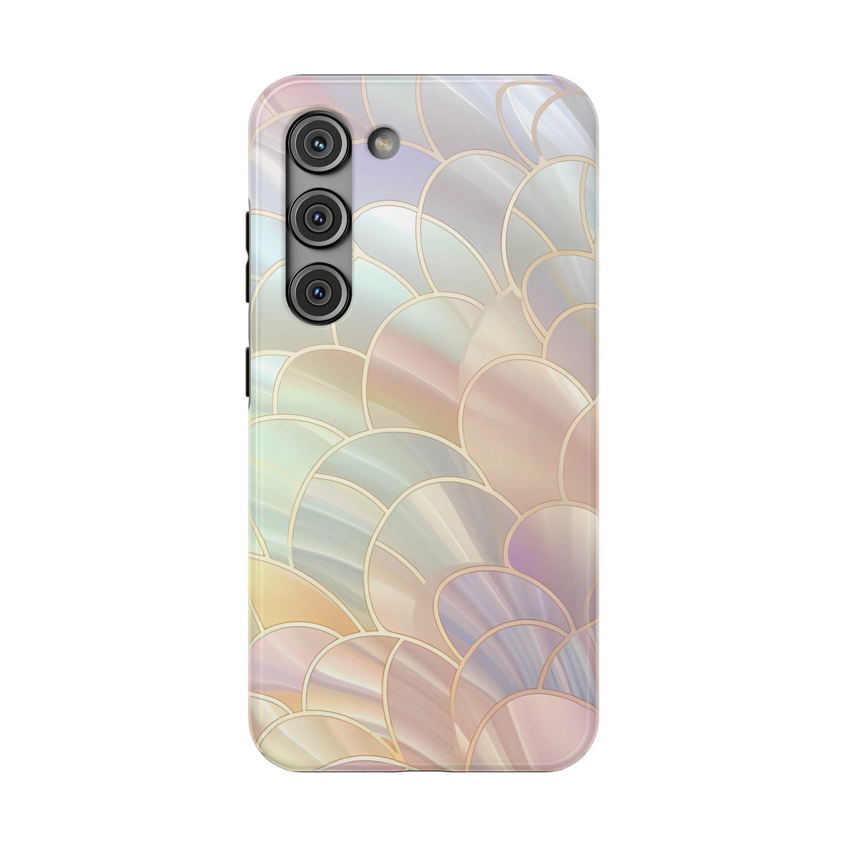 Pearl Scale protective phone case for Samsung Galaxy S23, glossy finish