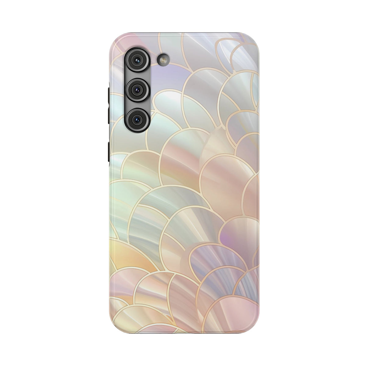 Pearl Scale protective phone case for Samsung Galaxy S23 Plus, glossy finish