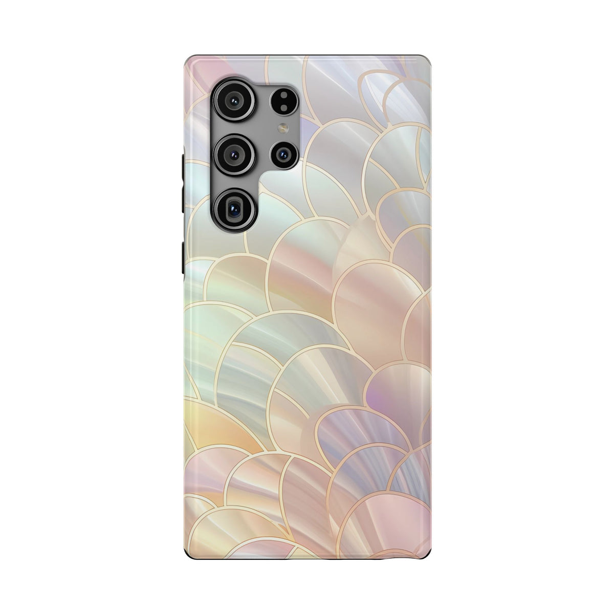 Pearl Scale protective phone case for Samsung Galaxy S23 Ultra, glossy finish
