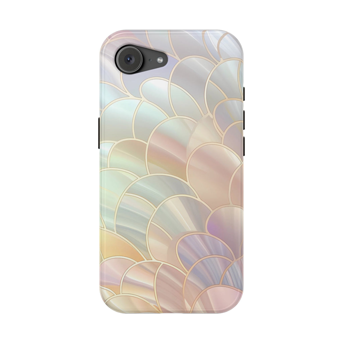 Pearl Scale protective phone case for iPhone 17e, glossy finish