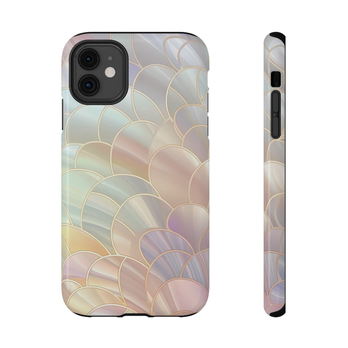 Pearl Scale protective phone case for iPhone 11, glossy finish