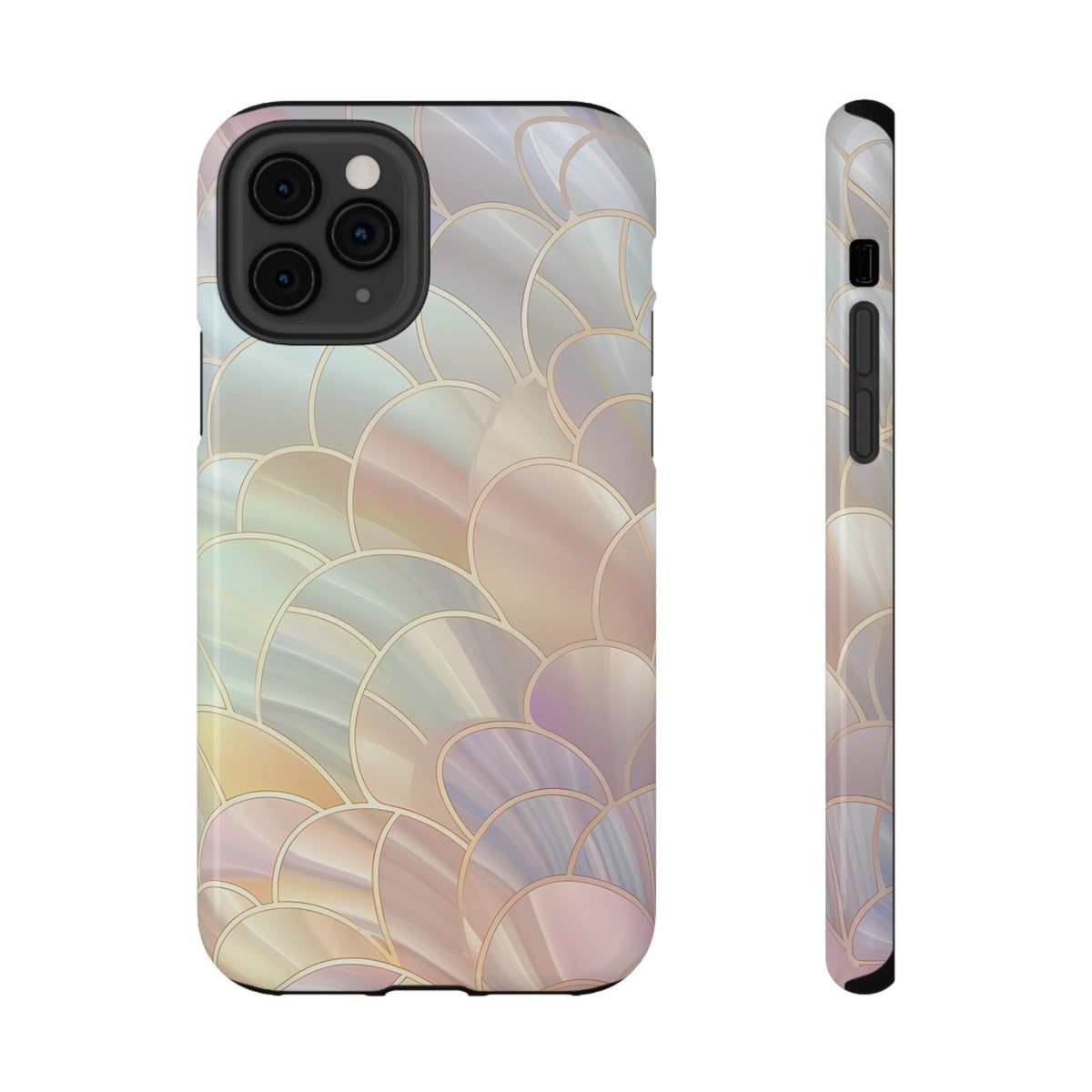 Pearl Scale protective phone case for iPhone 11 Pro, glossy finish