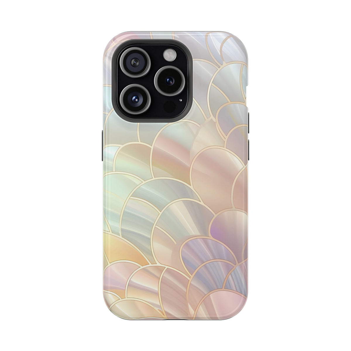 Pearl Scale MagSafe case for iPhone 15 Pro, glossy finish