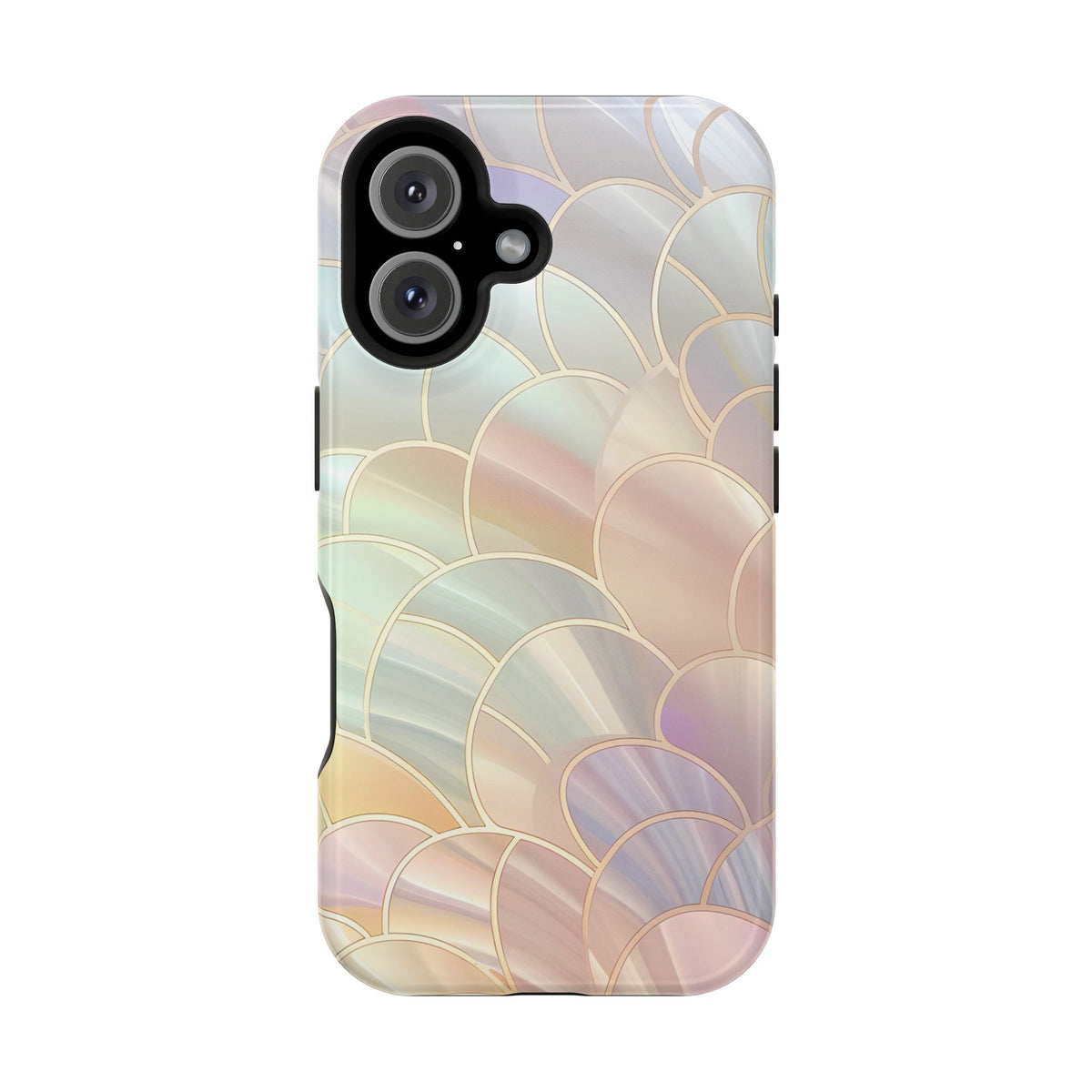 Pearl Scale MagSafe case for iPhone 16, glossy finish