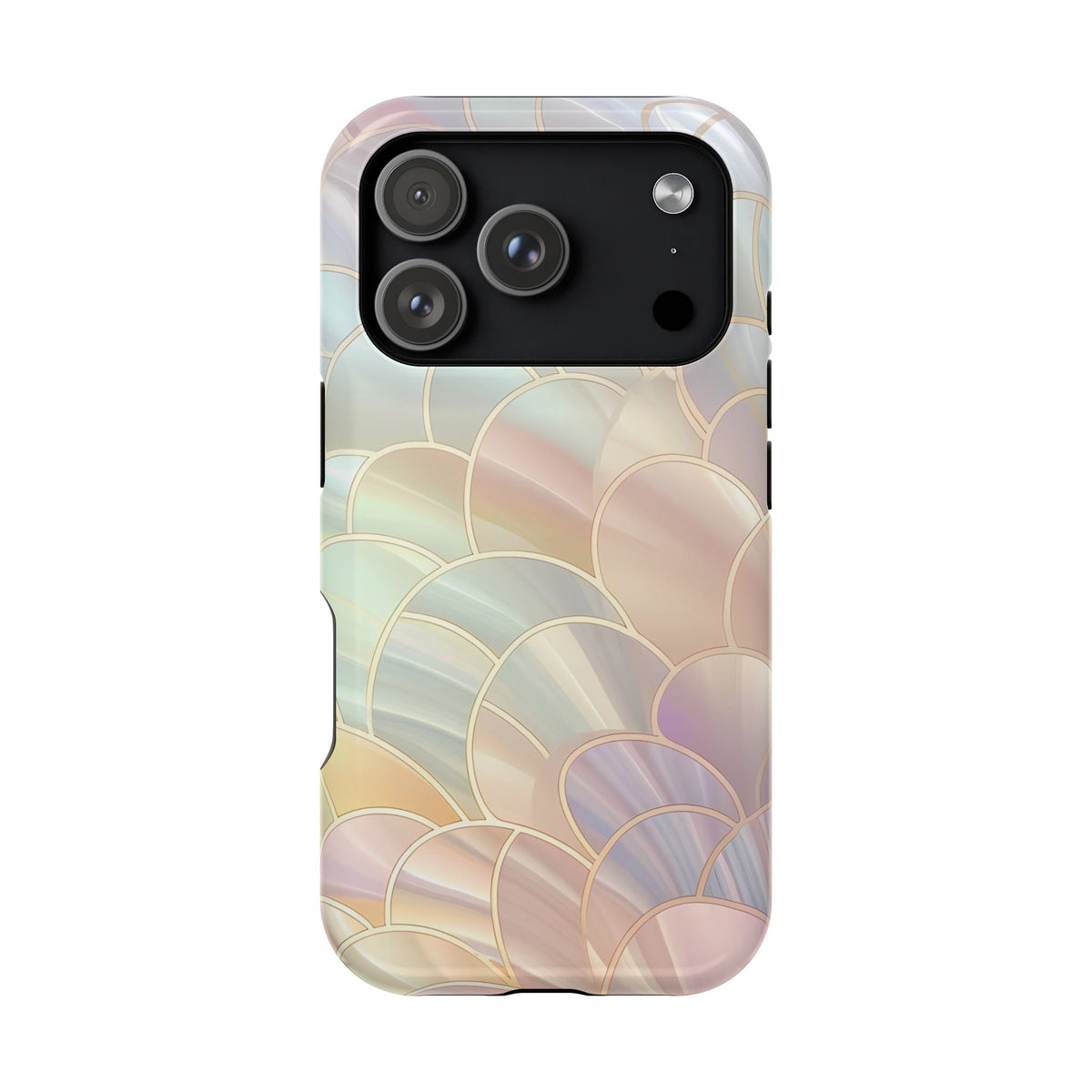 Pearl Scale MagSafe case for iPhone 17 Pro, glossy finish