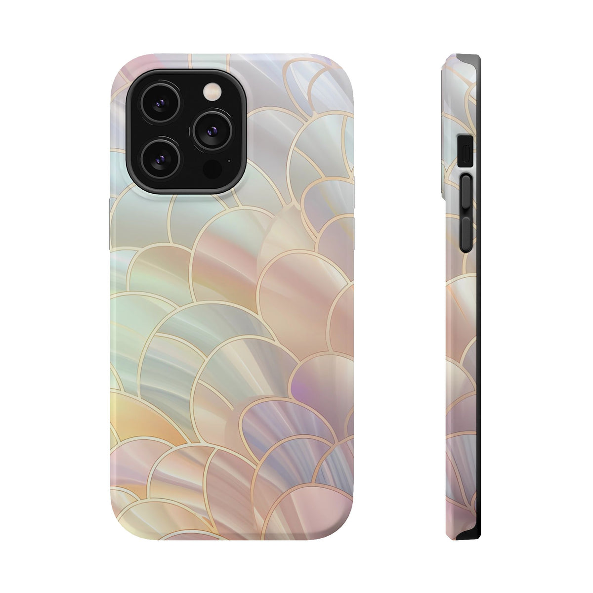Pearl Scale MagSafe case for iPhone 14 Pro Max, glossy finish