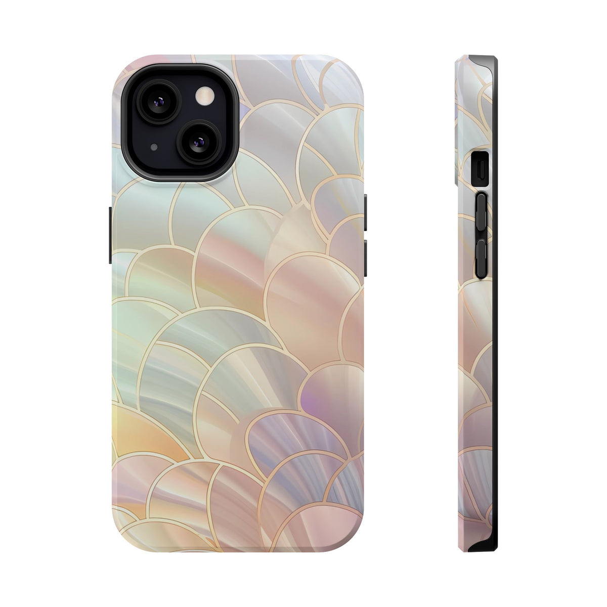 Pearl Scale MagSafe case for iPhone 13, glossy finish
