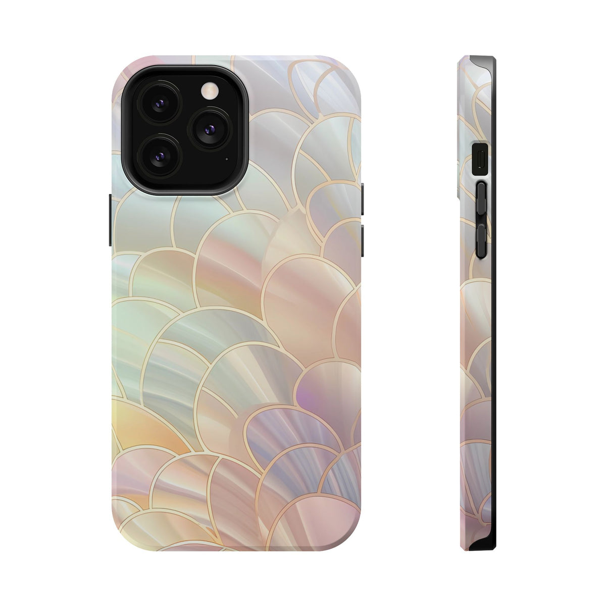 Pearl Scale MagSafe case for iPhone 13 Pro Max, glossy finish