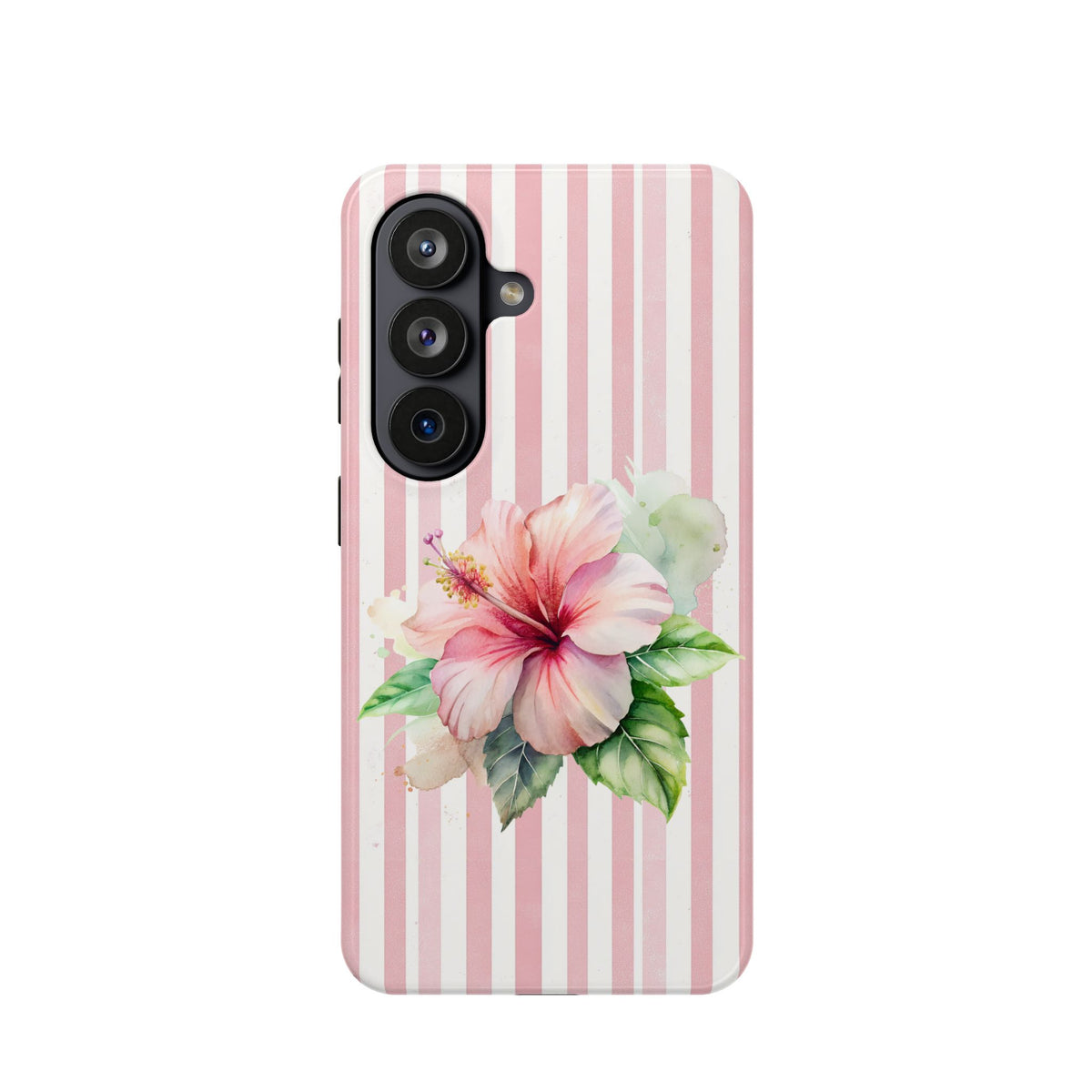 Pink Hibiscus MagSafe case for Samsung Galaxy S26, glossy finish
