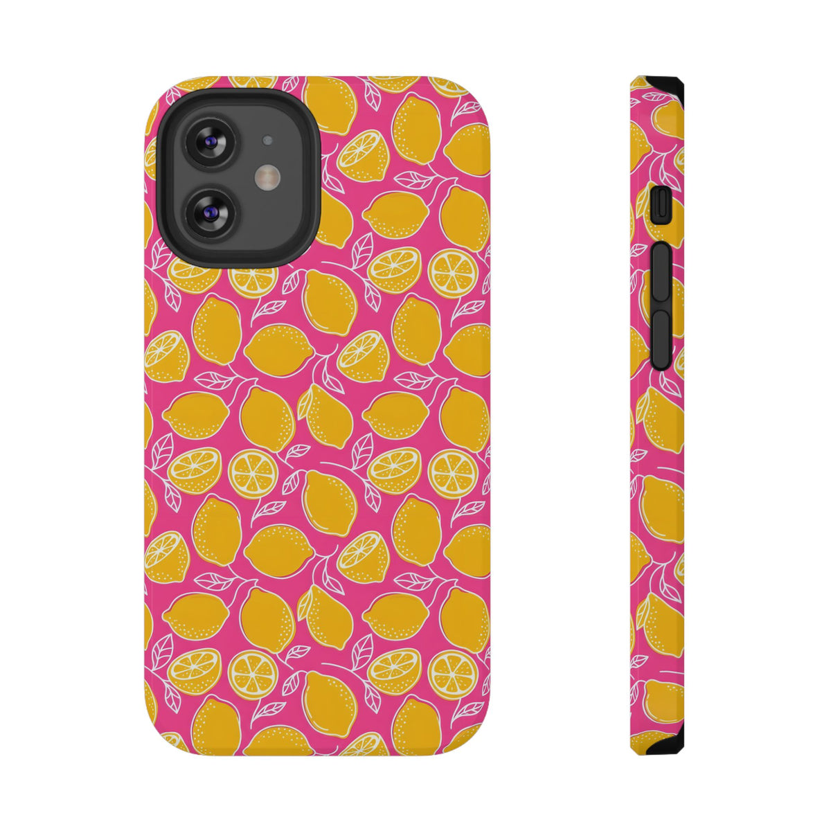 Pink Lemonade protective phone case for iPhone 12 Mini, glossy finish