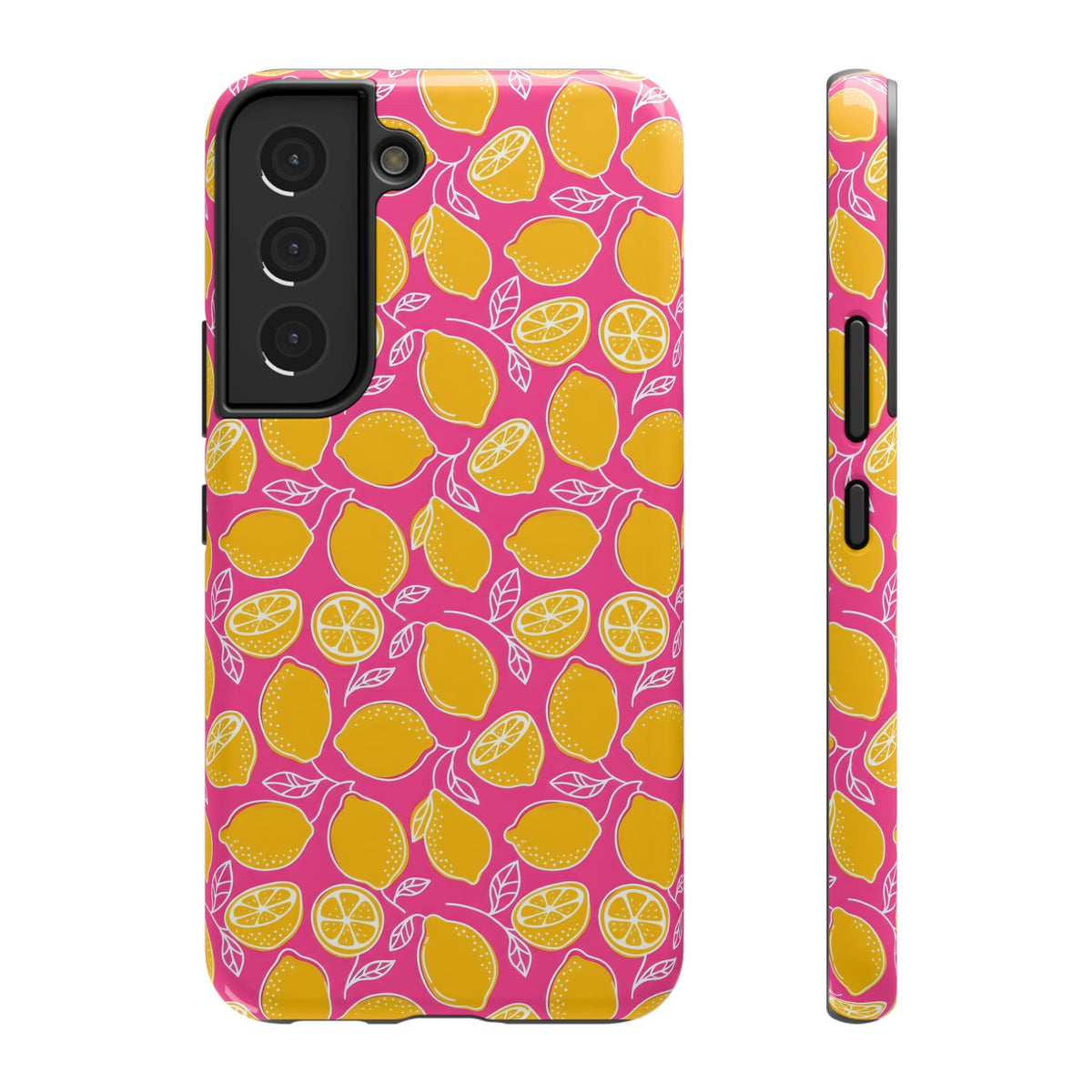 Pink Lemonade protective phone case for Samsung Galaxy S22, glossy finish