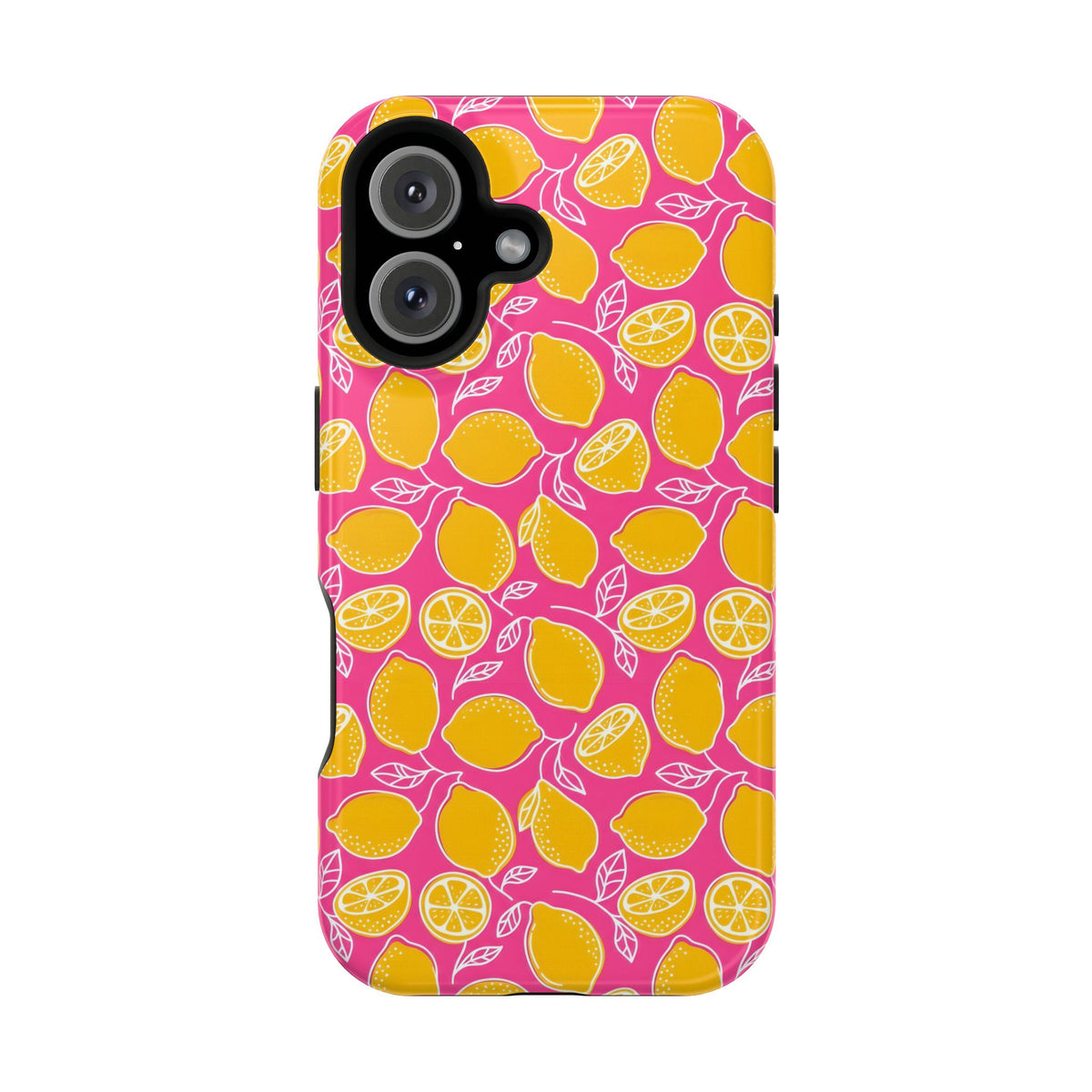 Pink Lemonade protective phone case for iPhone 16, glossy finish
