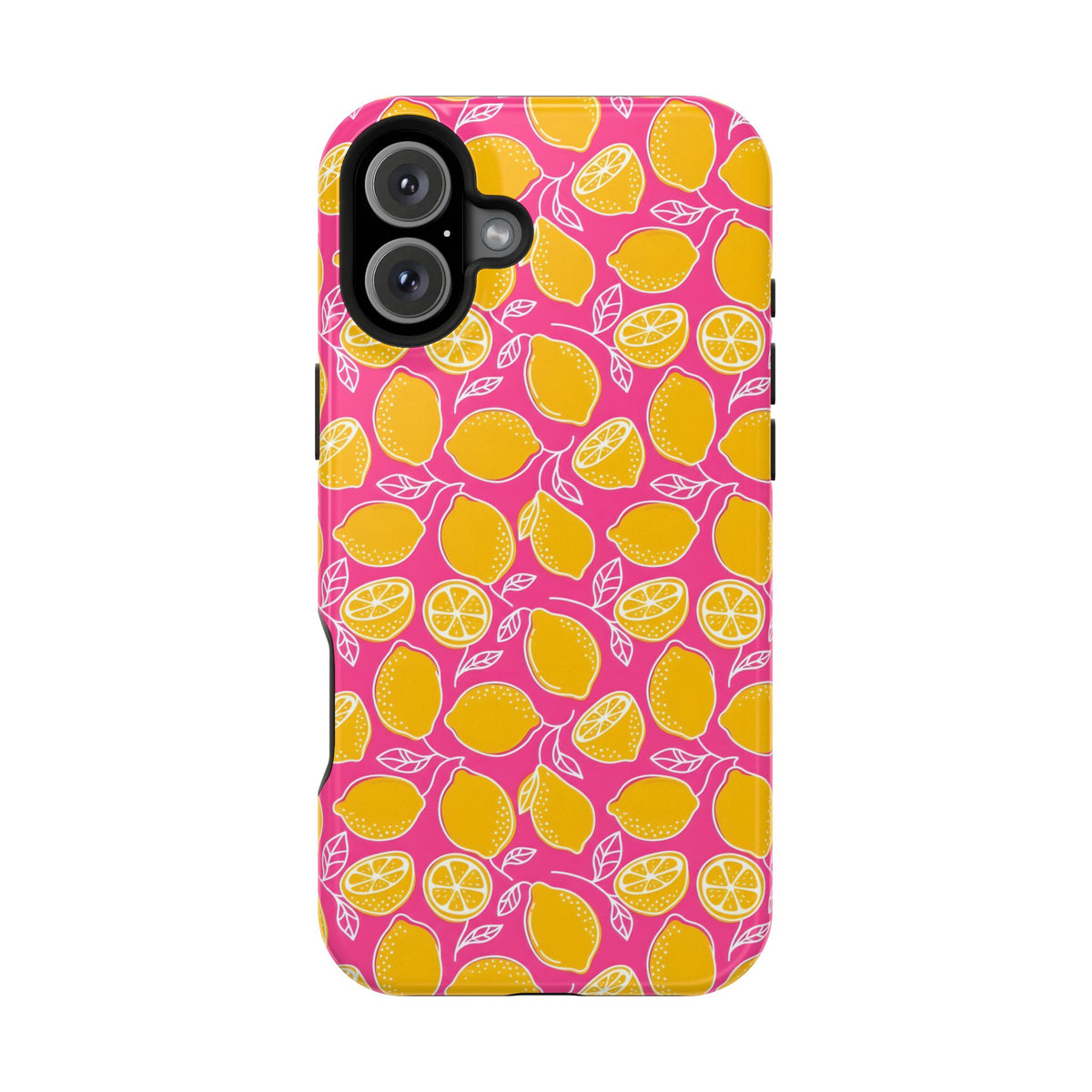 Pink Lemonade protective phone case for iPhone 16 Plus, glossy finish