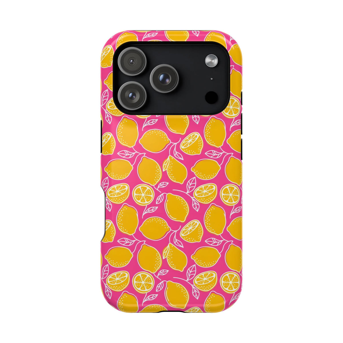 Pink Lemonade protective phone case for iPhone 17 Pro, glossy finish