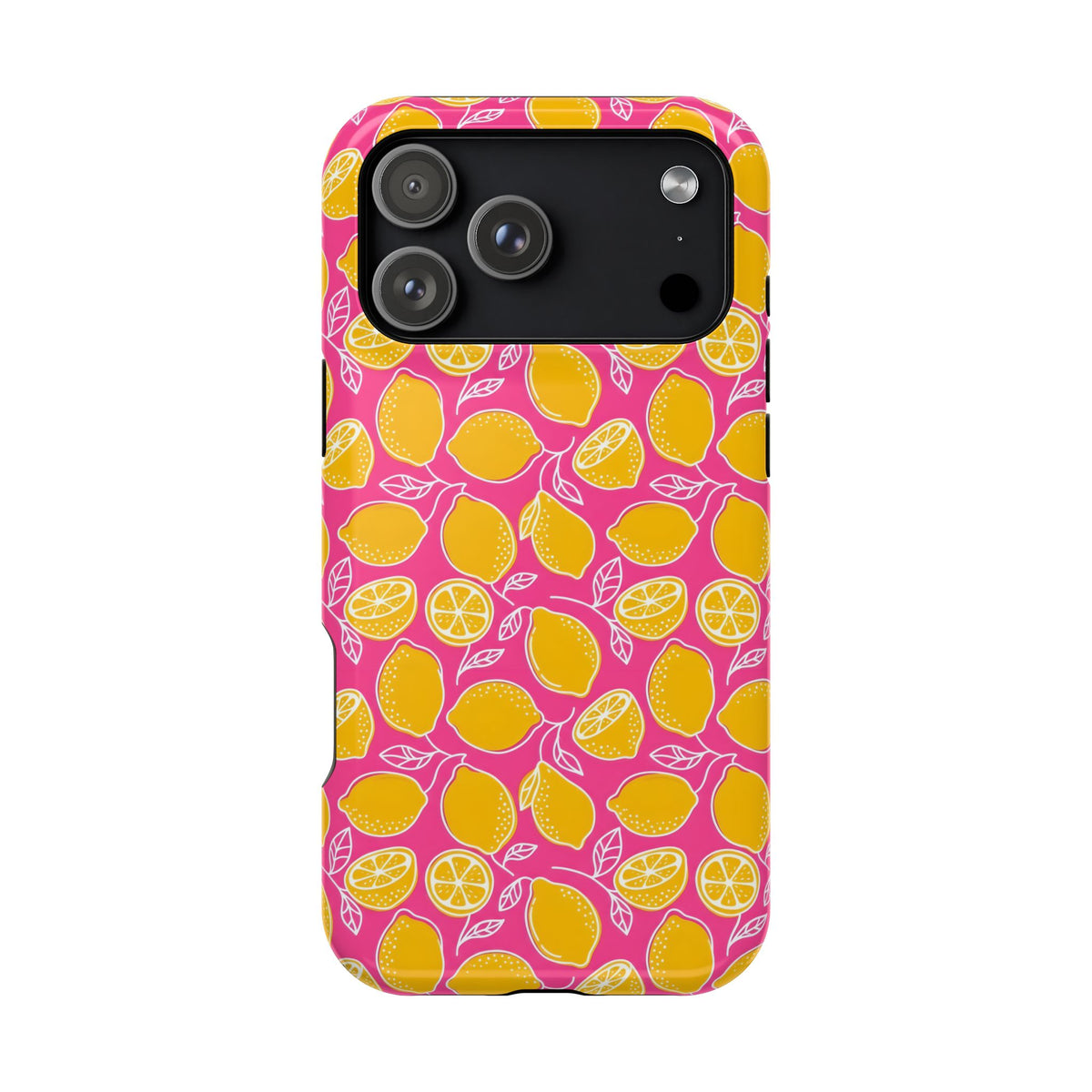 Pink Lemonade protective phone case for iPhone 17 Pro Max, glossy finish