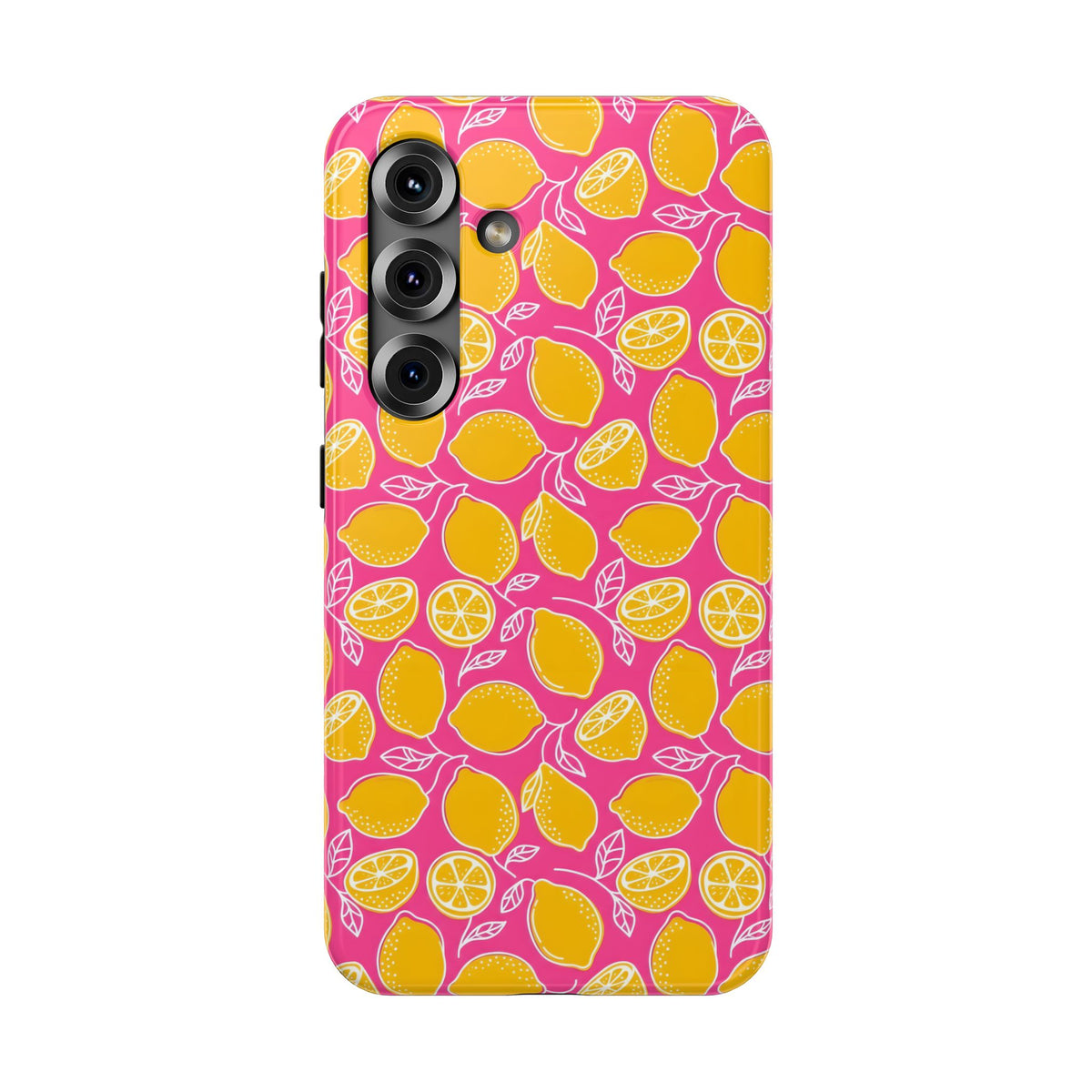 Pink Lemonade protective phone case for Samsung Galaxy S25, glossy finish