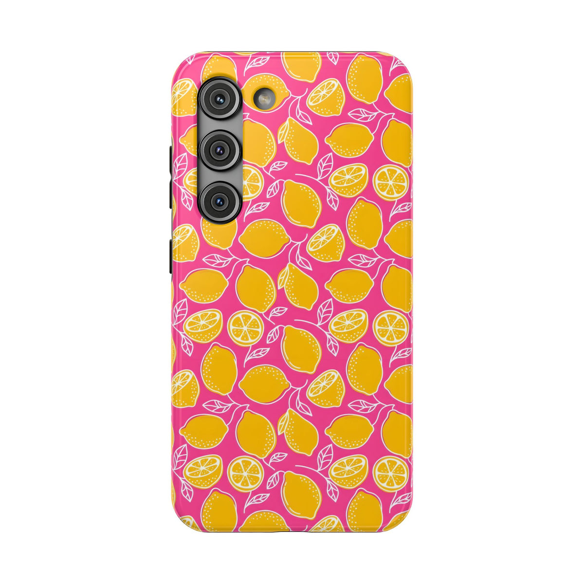 Pink Lemonade protective phone case for Samsung Galaxy S23, glossy finish