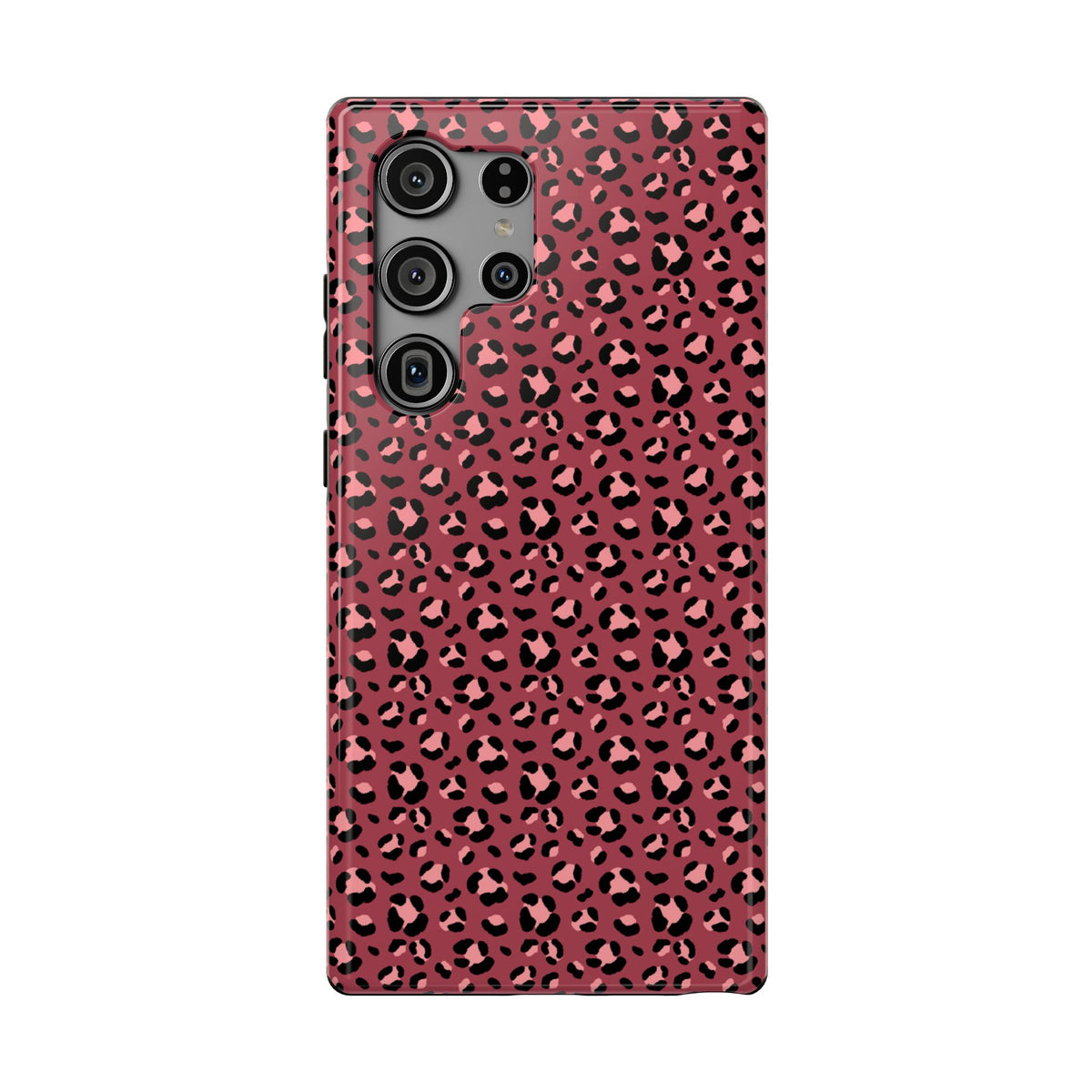 Pink Leopard protective phone case for Samsung Galaxy S23 Ultra, glossy finish