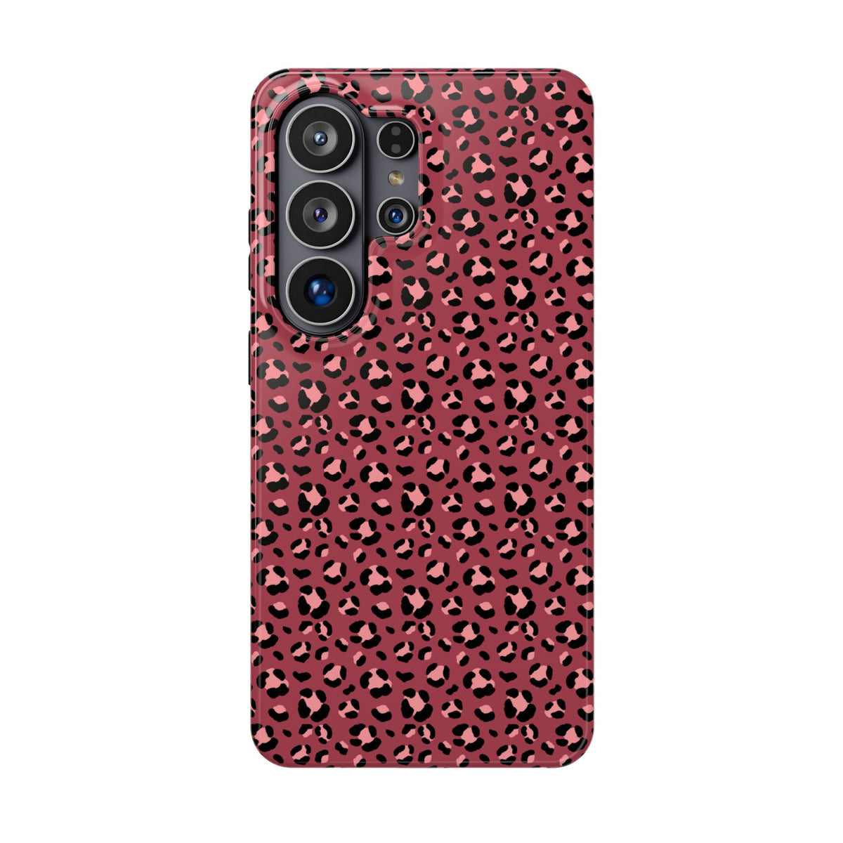 Pink Leopard protective phone case for Samsung Galaxy S26 Ultra, glossy finish