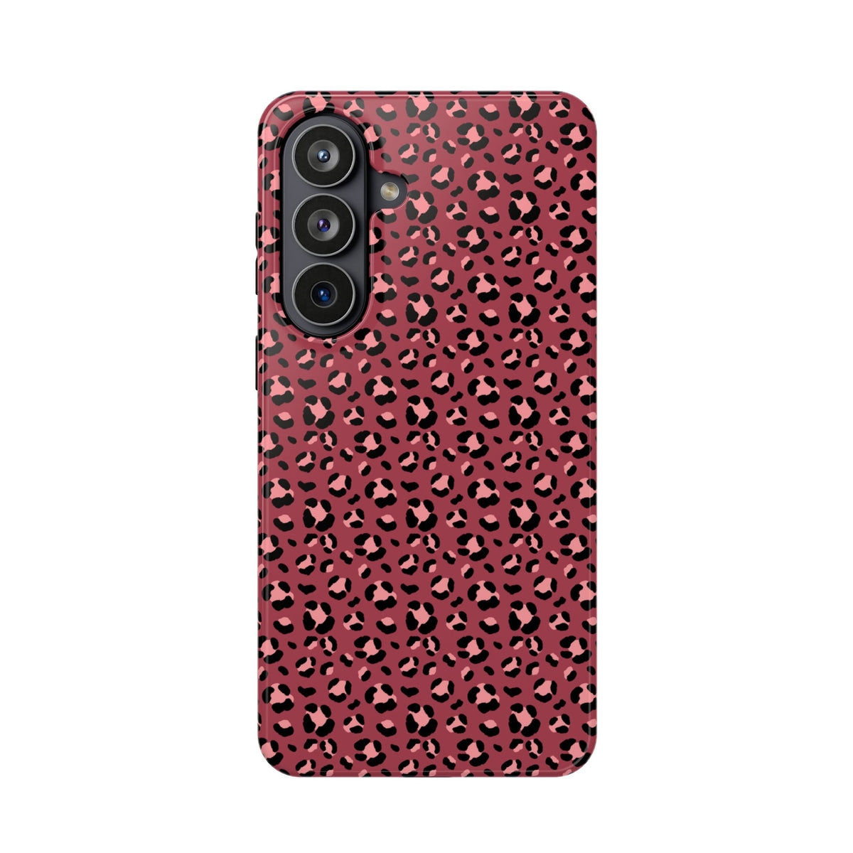 Pink Leopard MagSafe case for Samsung Galaxy S26 Plus, glossy finish