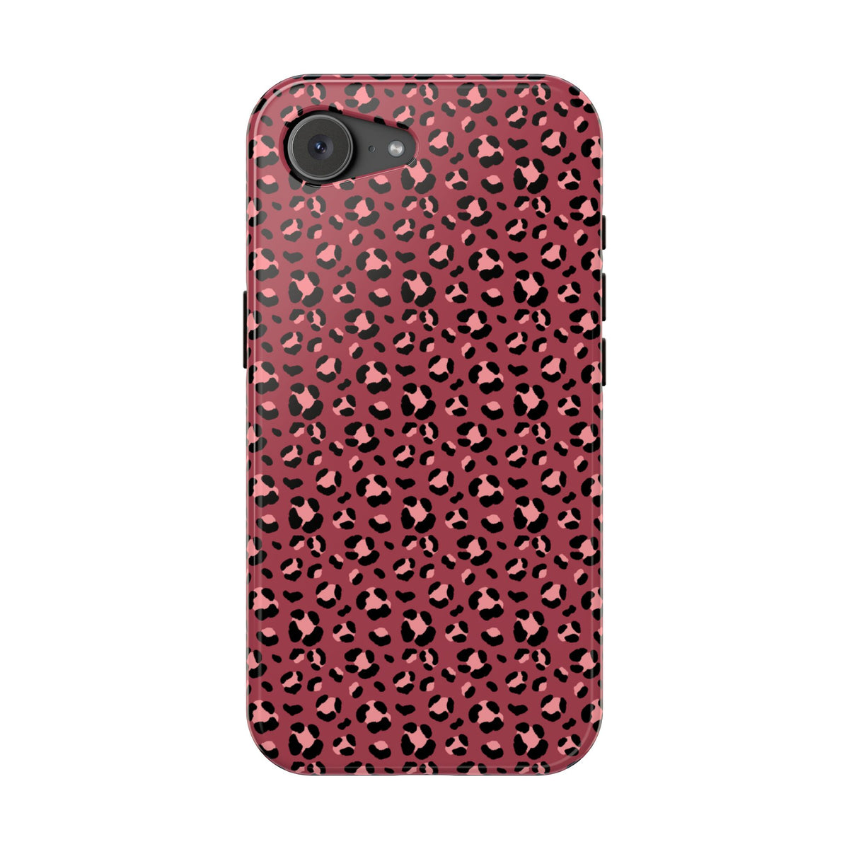Pink Leopard MagSafe case for iPhone 16e, glossy finish