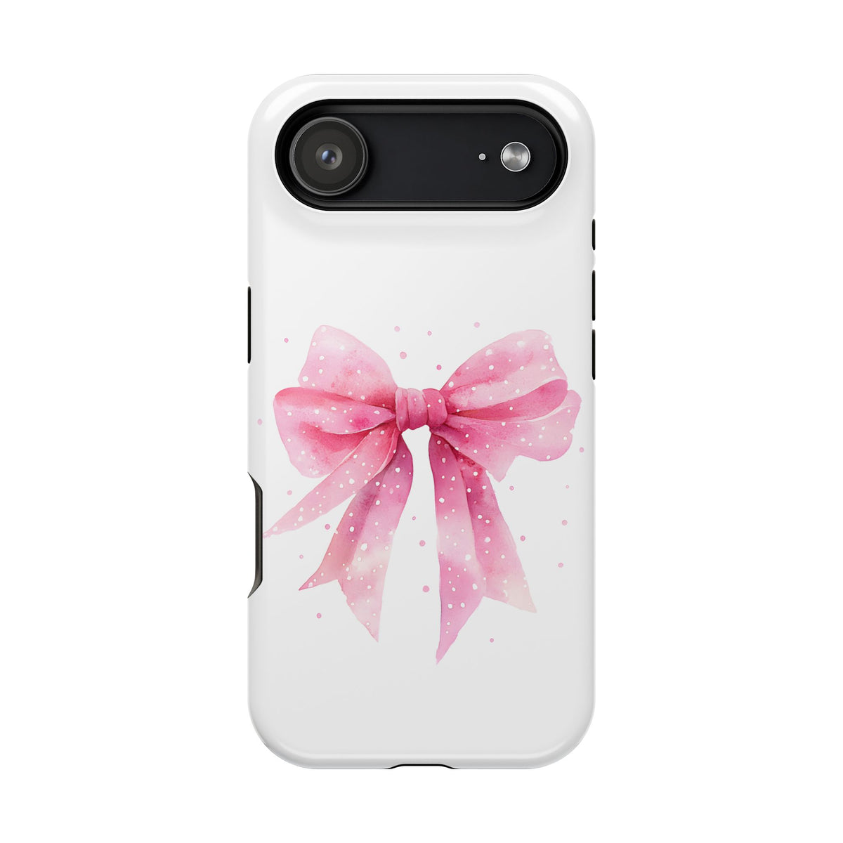 Pink Ribbon Bow MagSafe case for iPhone 17 Air, glossy finish