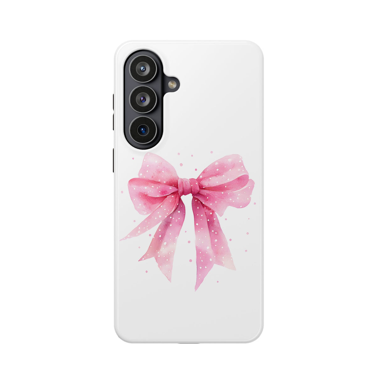 Pink Ribbon Bow MagSafe case for Samsung Galaxy S26 Plus, glossy finish