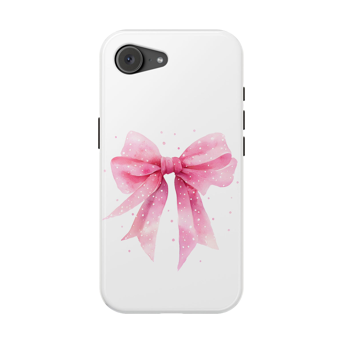 Pink Ribbon Bow MagSafe case for iPhone 16e, glossy finish