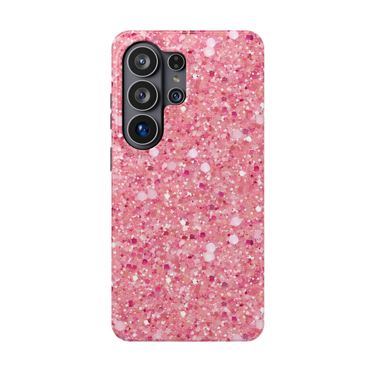 Pink Sparkle protective phone case for Samsung Galaxy S26 Ultra, glossy finish