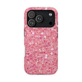 Pink Sparkle MagSafe case for iPhone 18 Pro, glossy finish