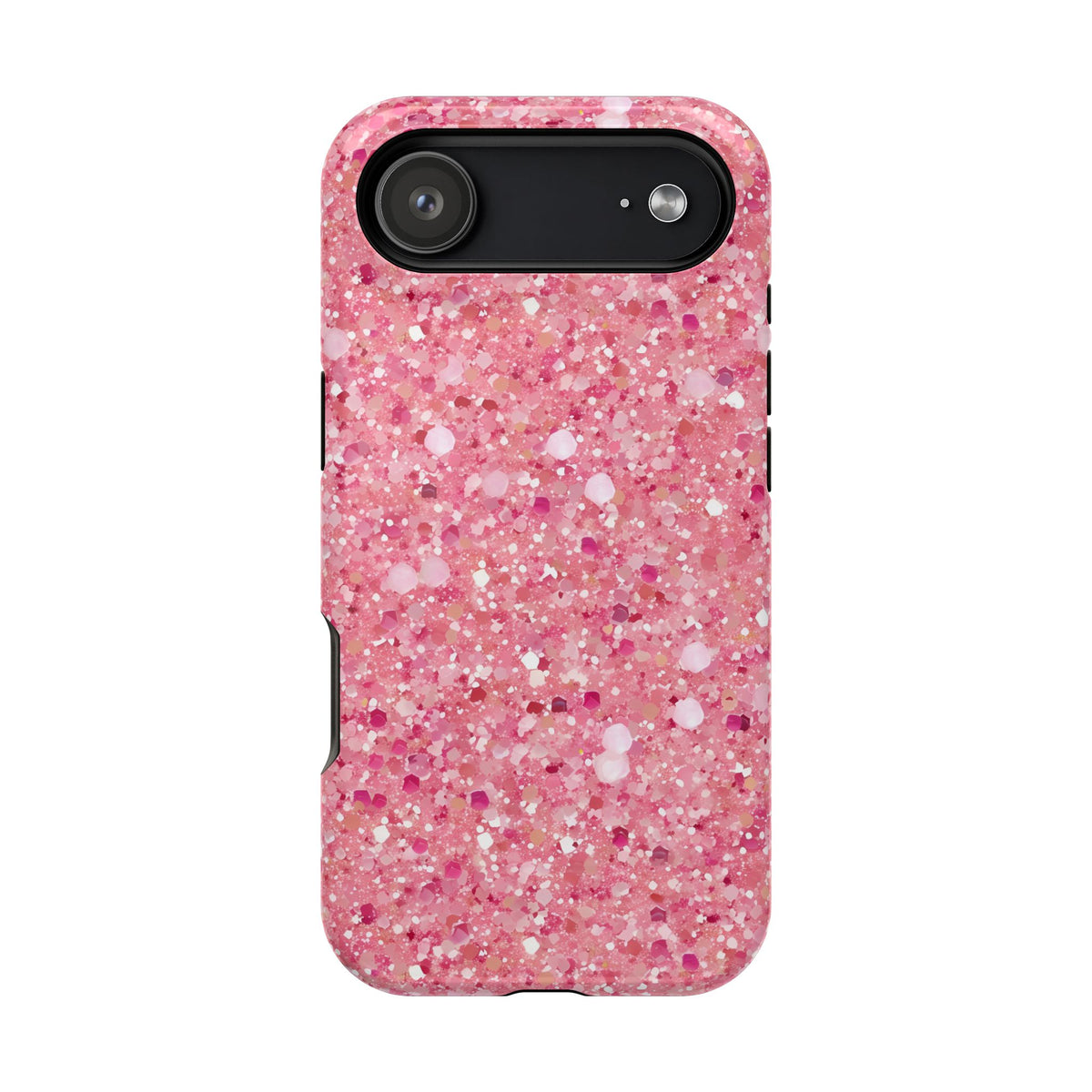 Pink Sparkle MagSafe case for iPhone 17 Air, glossy finish
