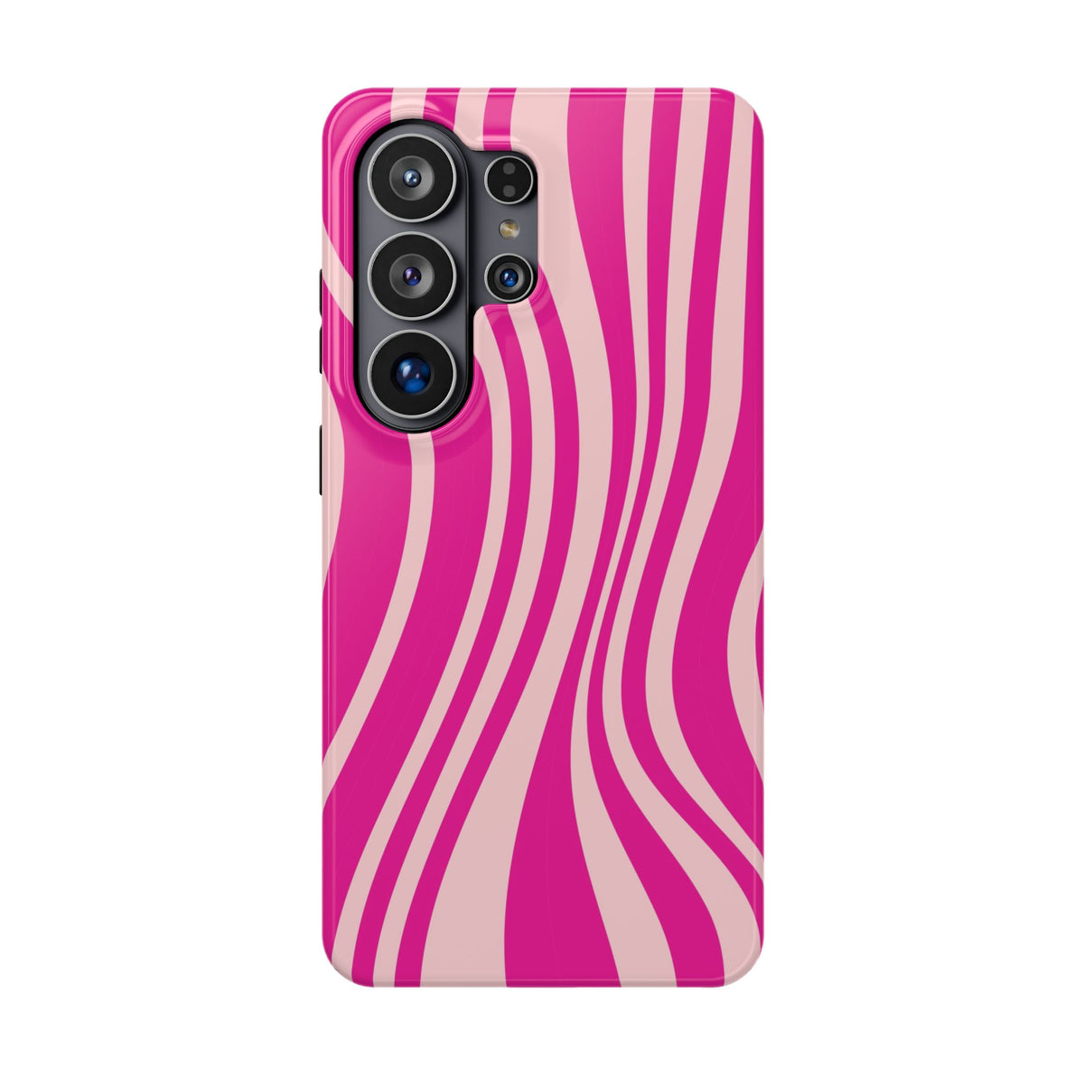 Pink Wave protective phone case for Samsung Galaxy S26 Ultra, glossy finish