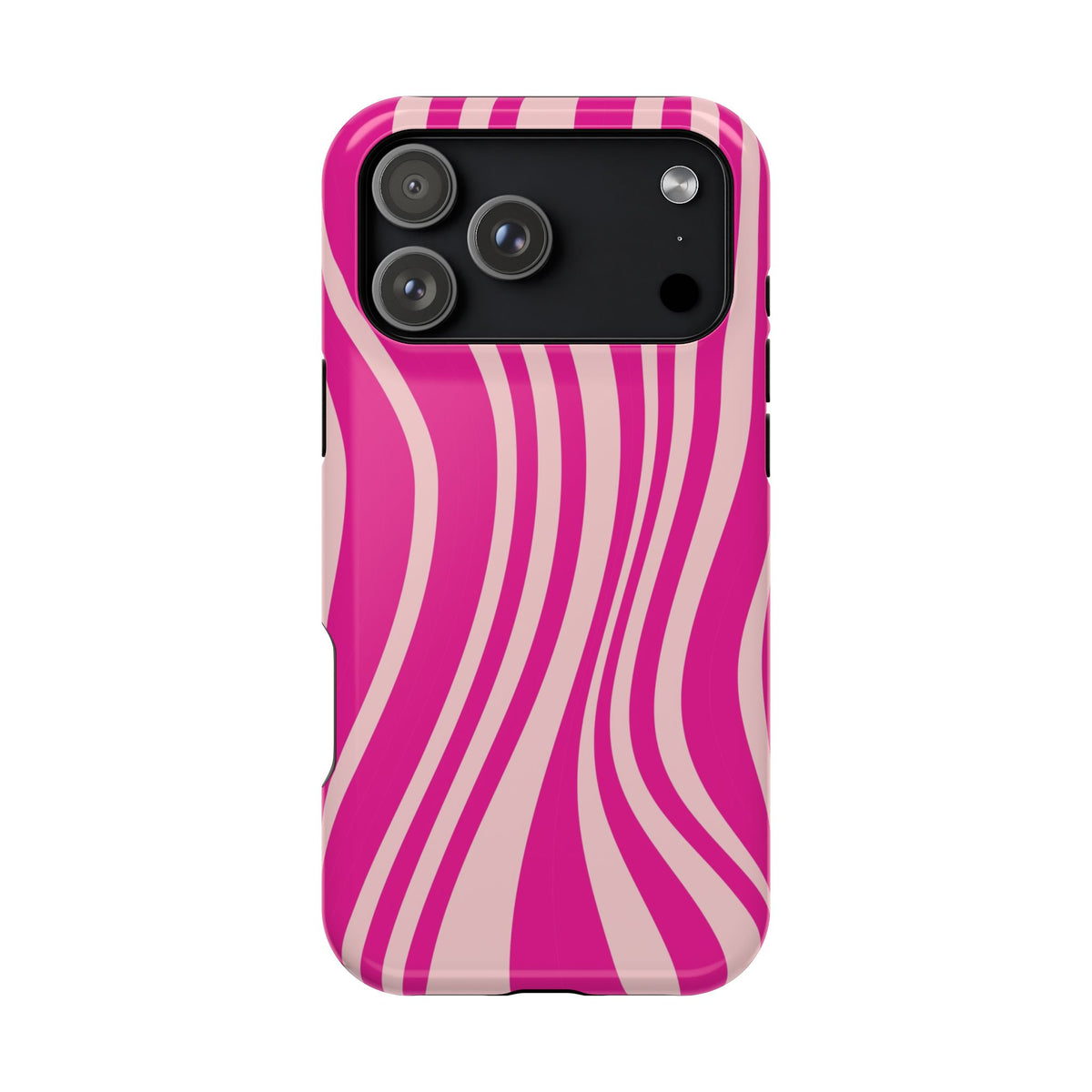 Pink Wave MagSafe case for iPhone 18 Pro Max, glossy finish