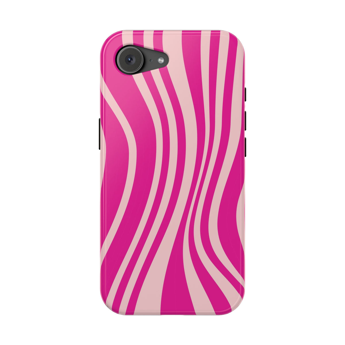 Pink Wave MagSafe case for iPhone 17e, glossy finish