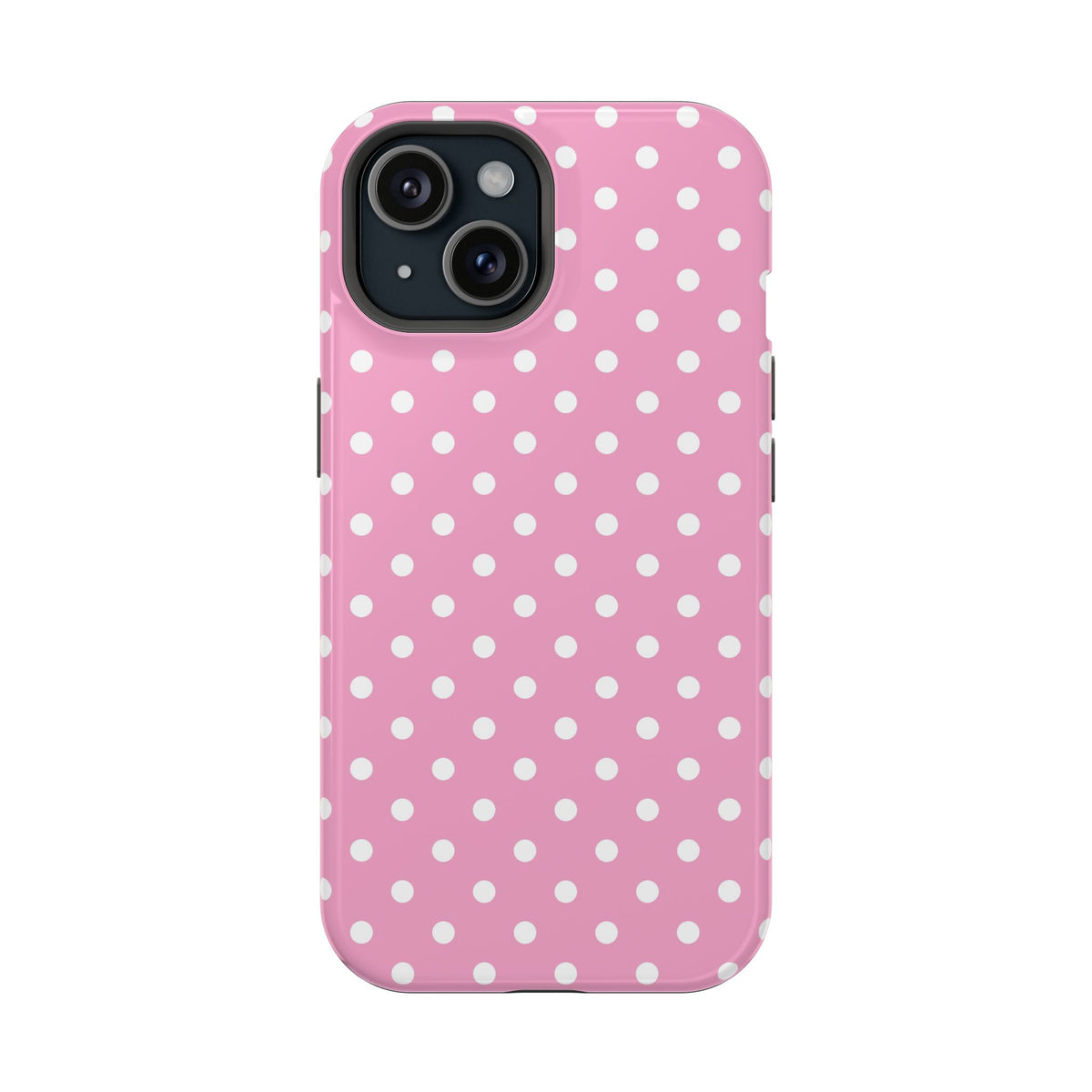 Polka Party protective phone case for iPhone 15, glossy finish