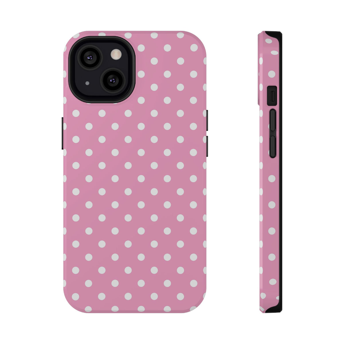 Polka Party protective phone case for iPhone 13, glossy finish