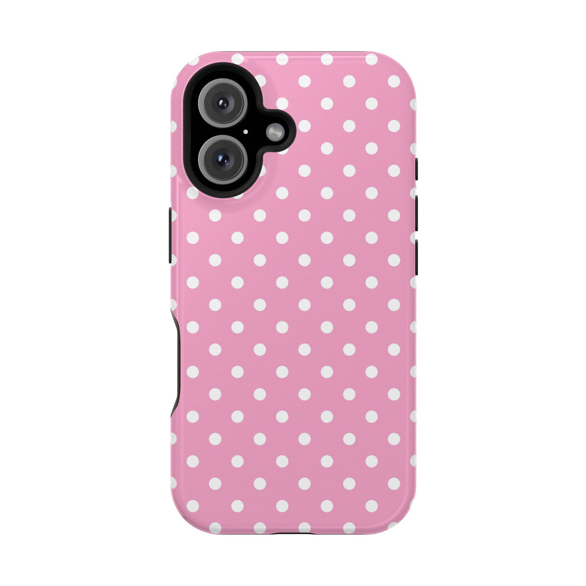 Polka Party protective phone case for iPhone 16, glossy finish