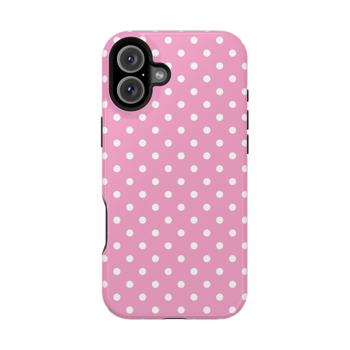 Polka Party protective phone case for iPhone 16 Plus, glossy finish
