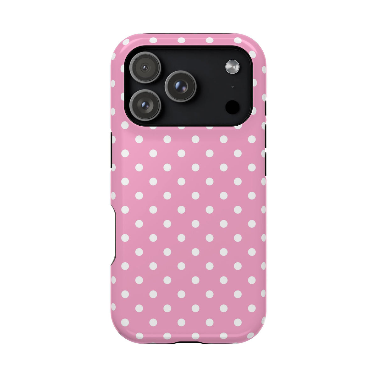 Polka Party protective phone case for iPhone 17 Pro, glossy finish