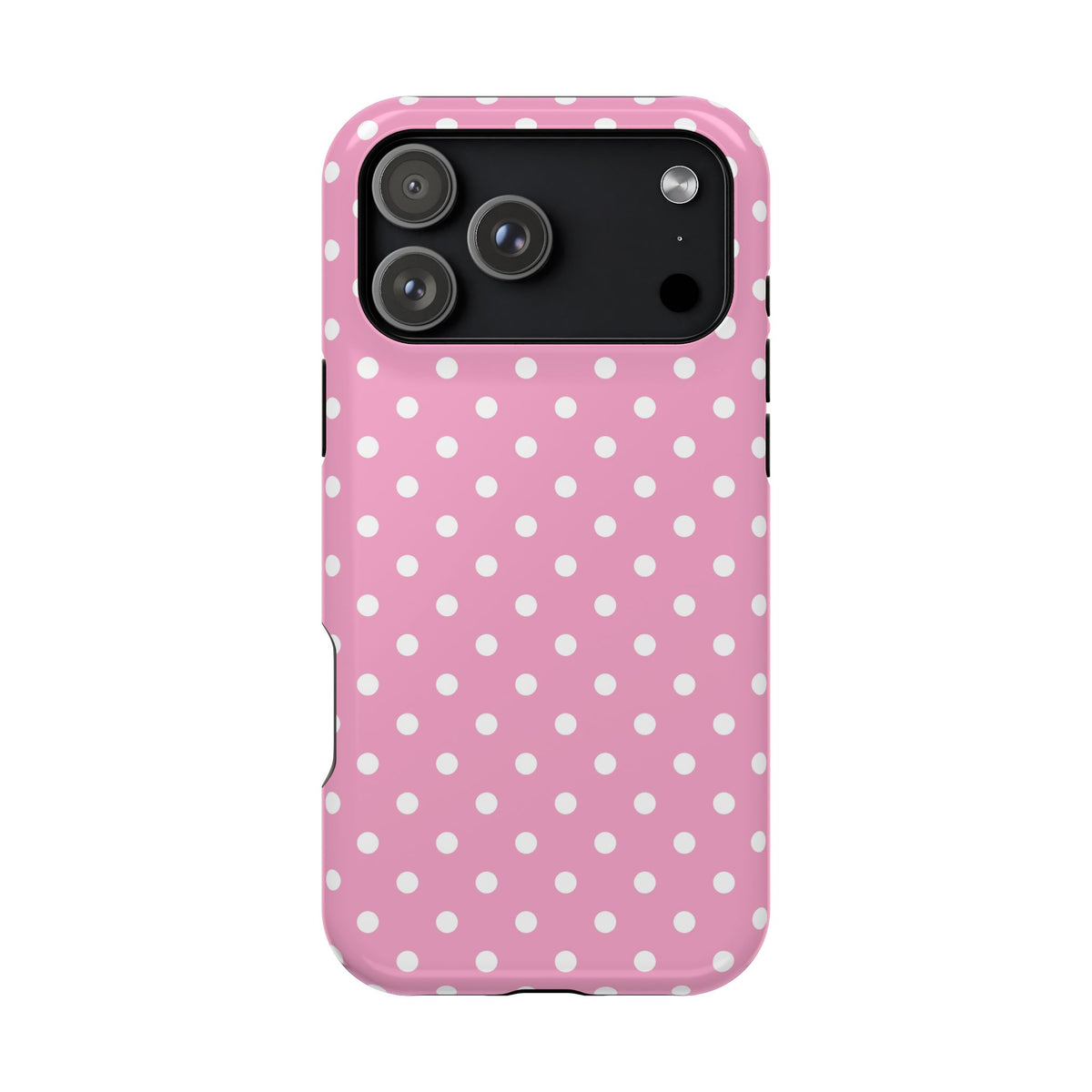 Polka Party protective phone case for iPhone 17 Pro Max, glossy finish