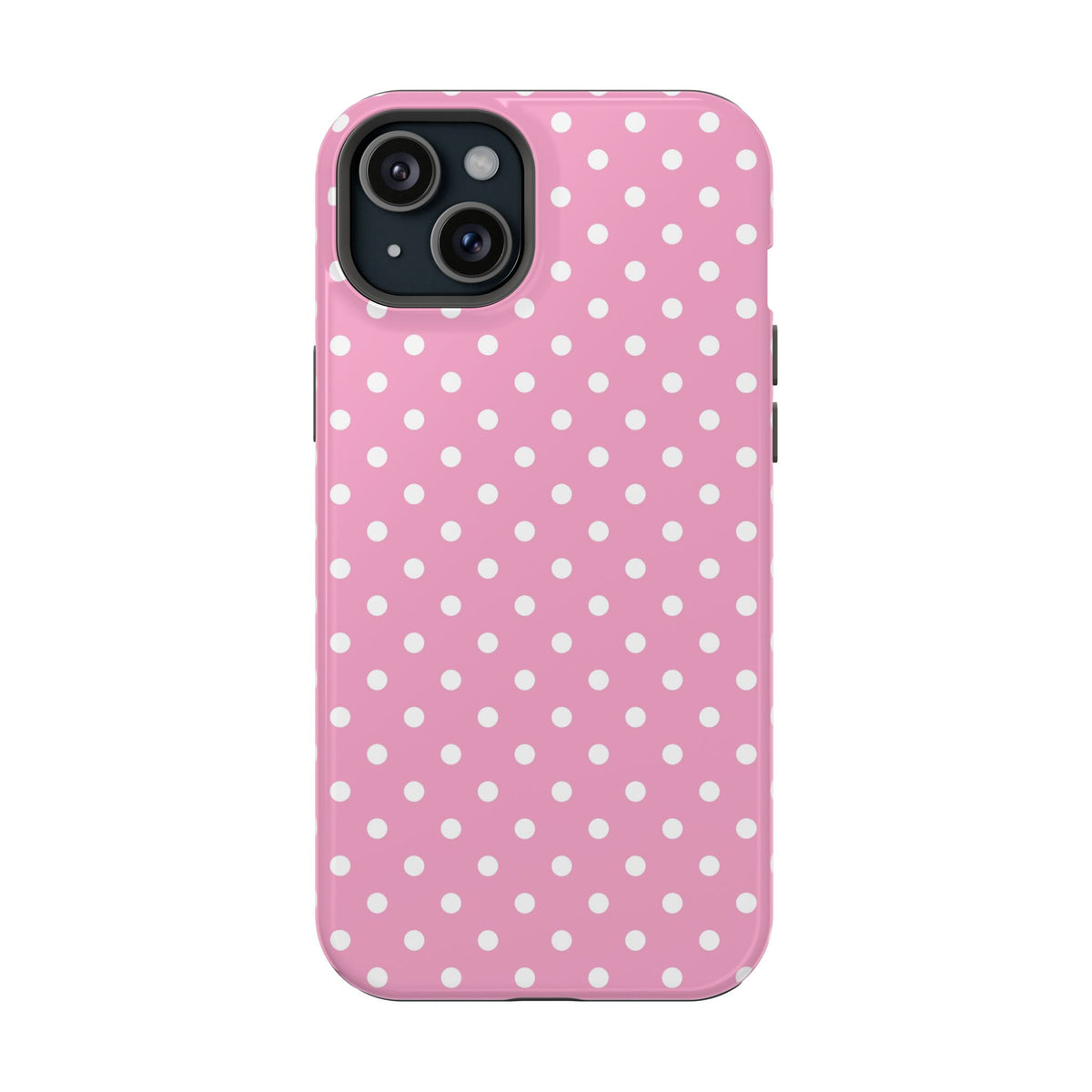 Polka Party MagSafe case for iPhone 15 Plus, glossy finish