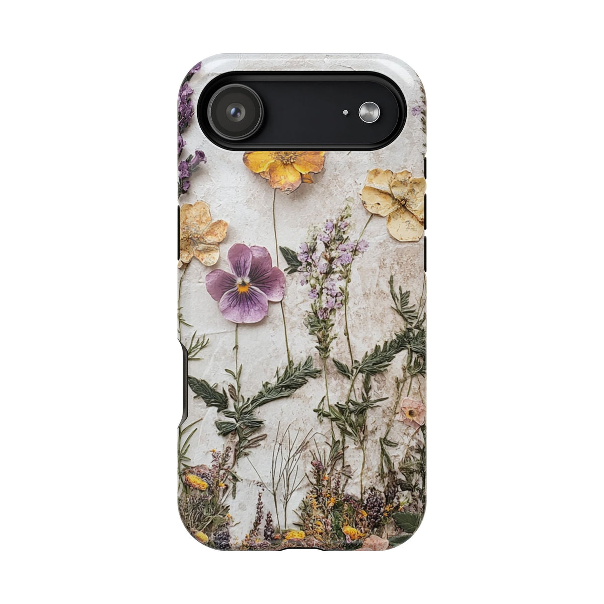 Pressed Flower MagSafe case for iPhone 17 Air, glossy finish