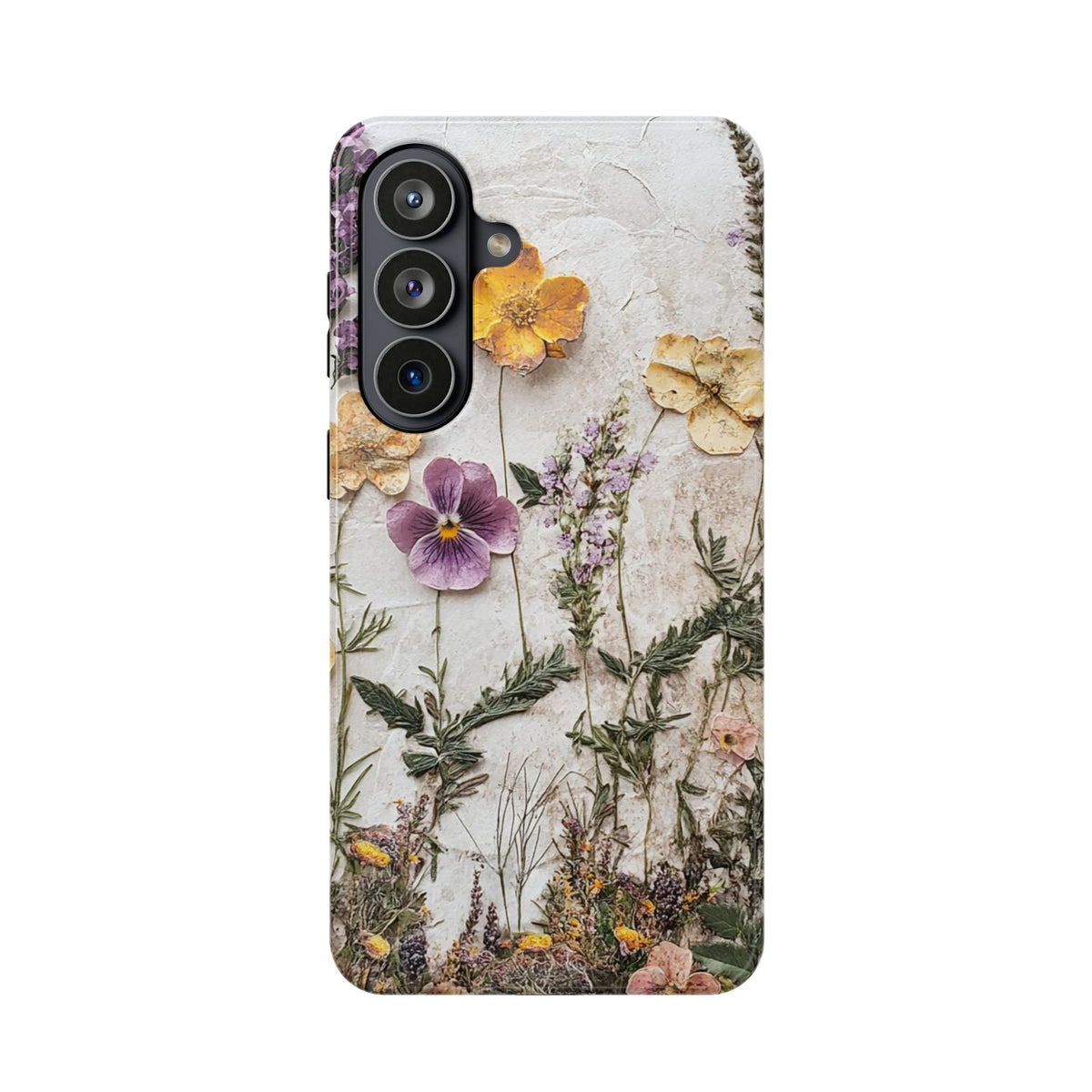 Pressed Flower MagSafe case for Samsung Galaxy S26 Plus, glossy finish