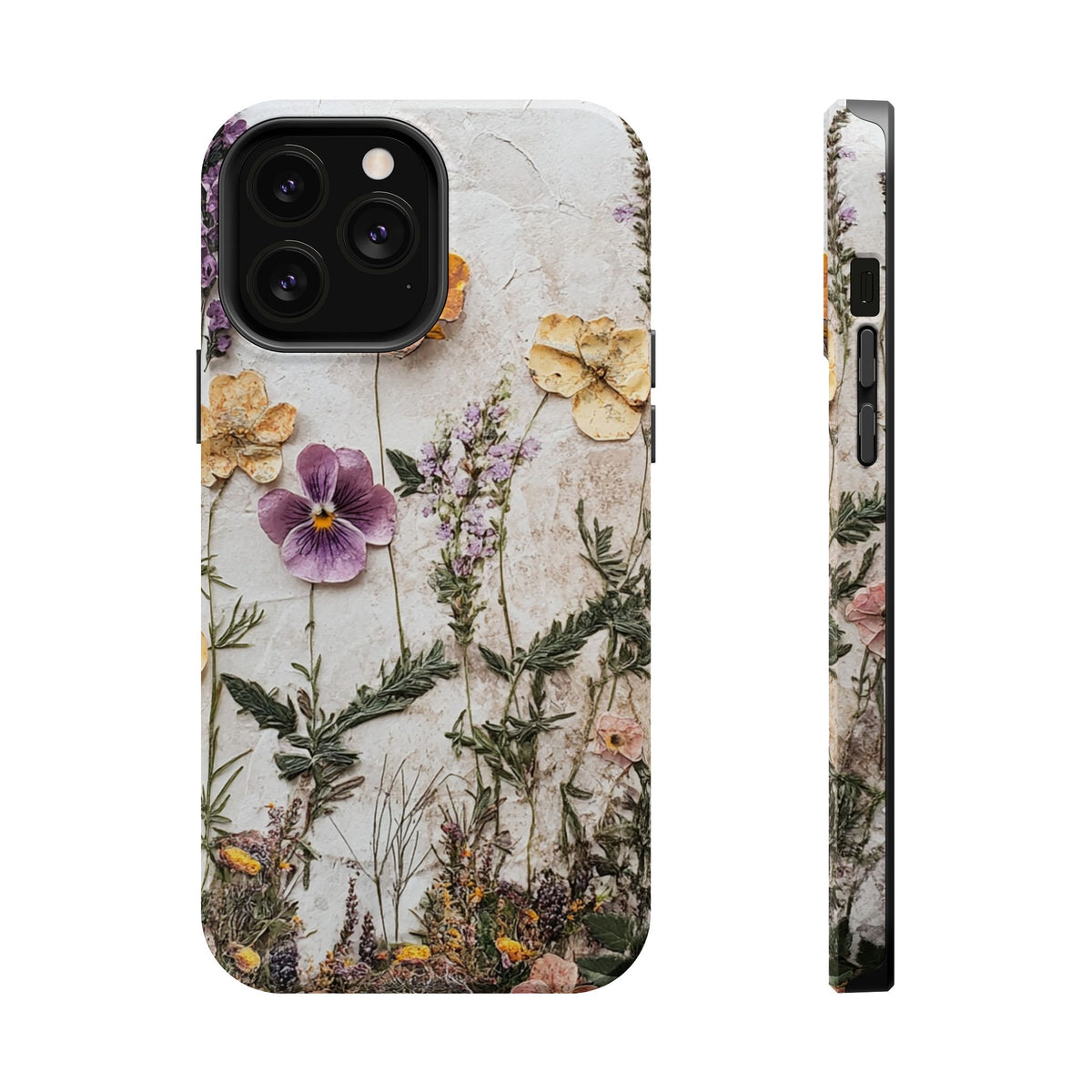 Pressed Flower MagSafe case for iPhone 13 Pro Max, glossy finish